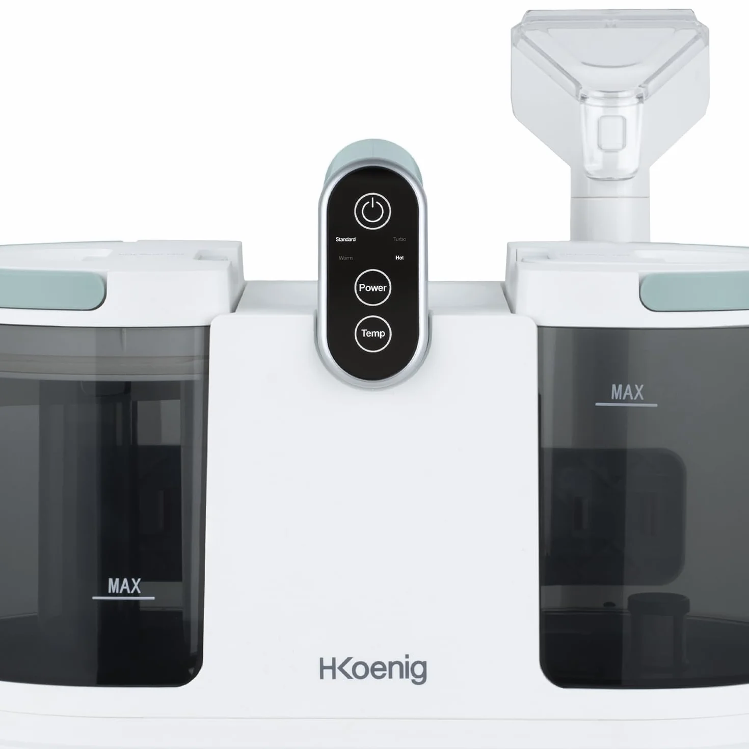 H.Koenig TWT888 podwójny zbiornik 1600 ml 950 ml przepływ 290 ml/min 60°C 1200 W