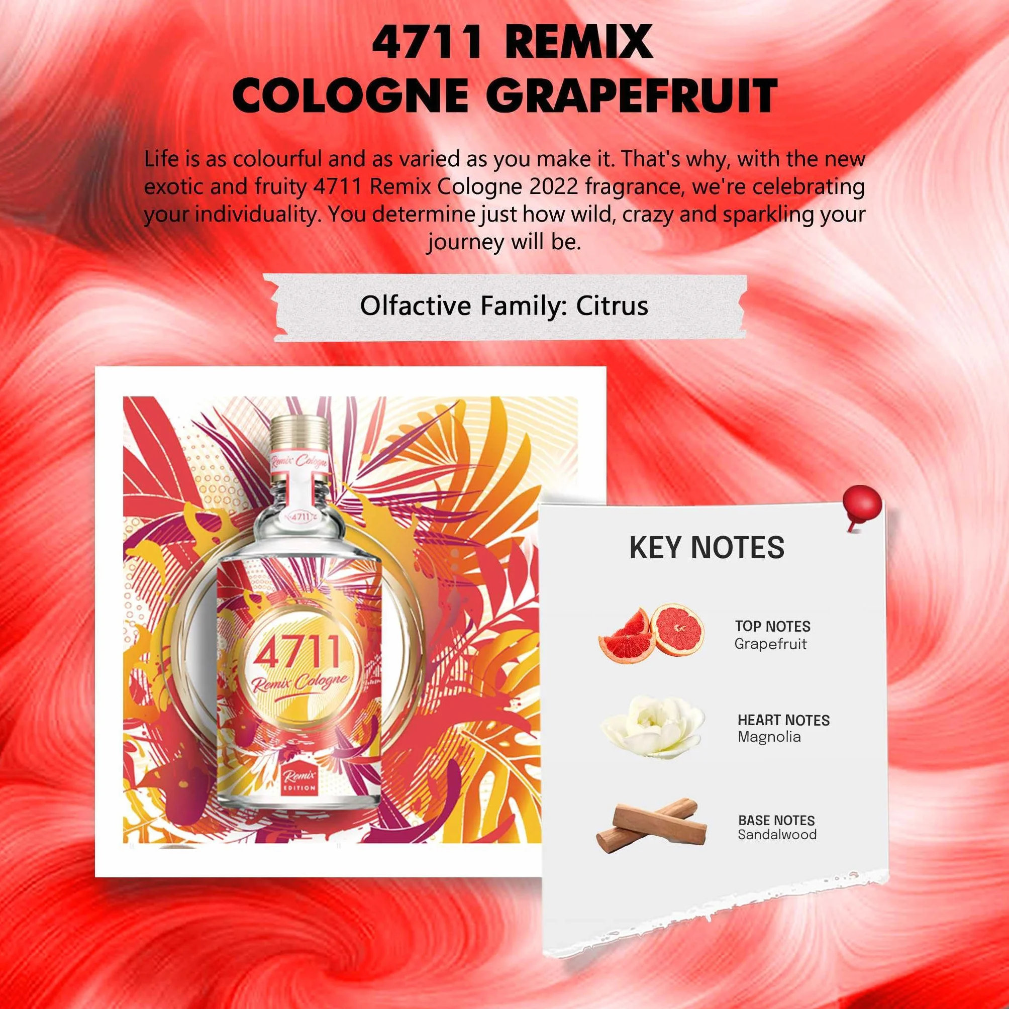 4711 Remix Cologne® Grejpfrut | woda kolońska | 100ml