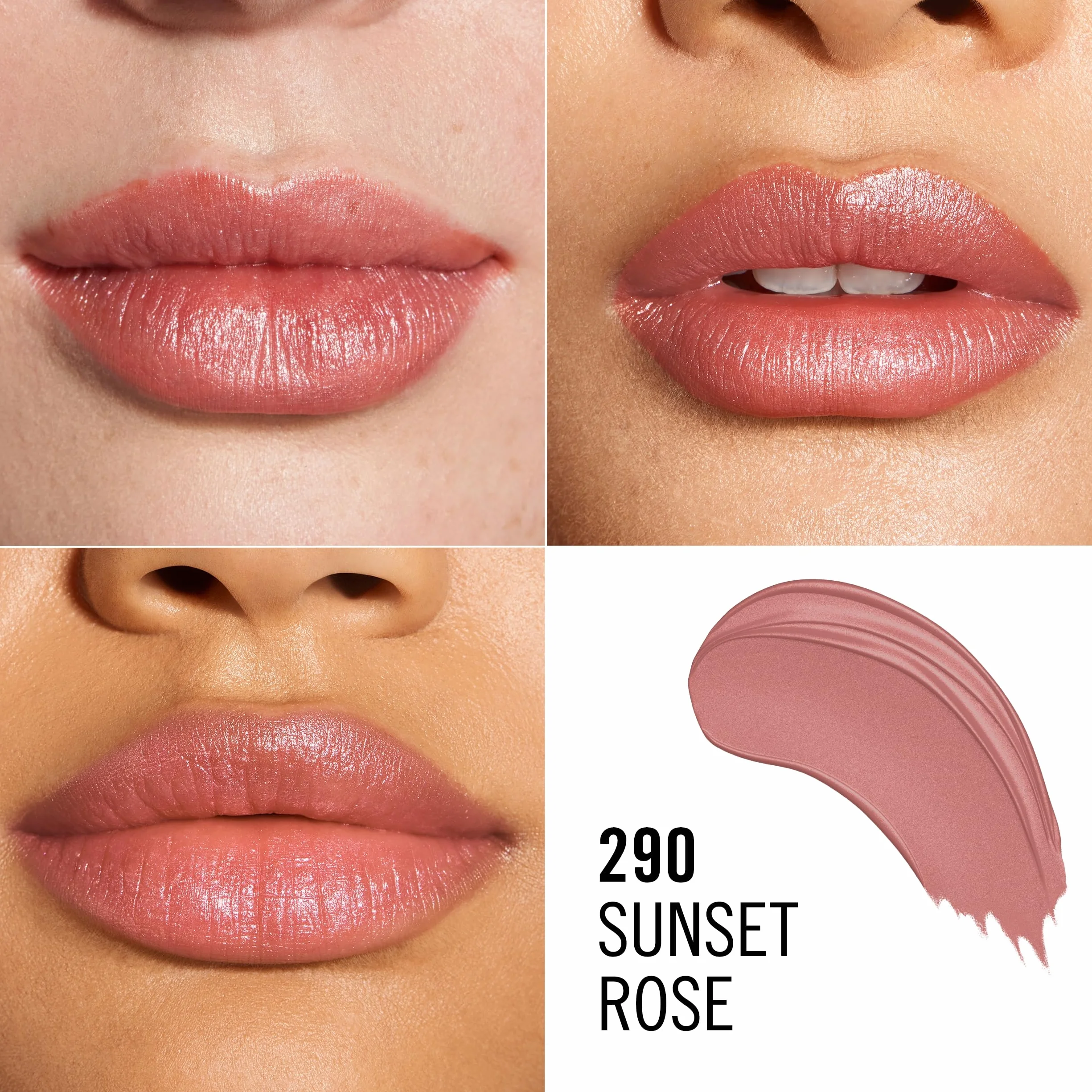 Rimmel Lasting Finish Lipstick długotrwała pomadka do ust z witaminami, Sunset Rose, 4 g