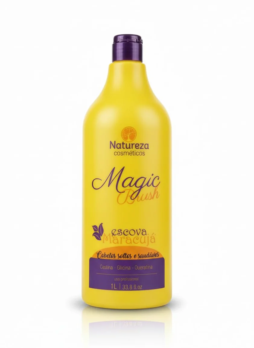 Keratyna do prostowania włosów Natureza Magic Brush 1000ml escova maracuja
