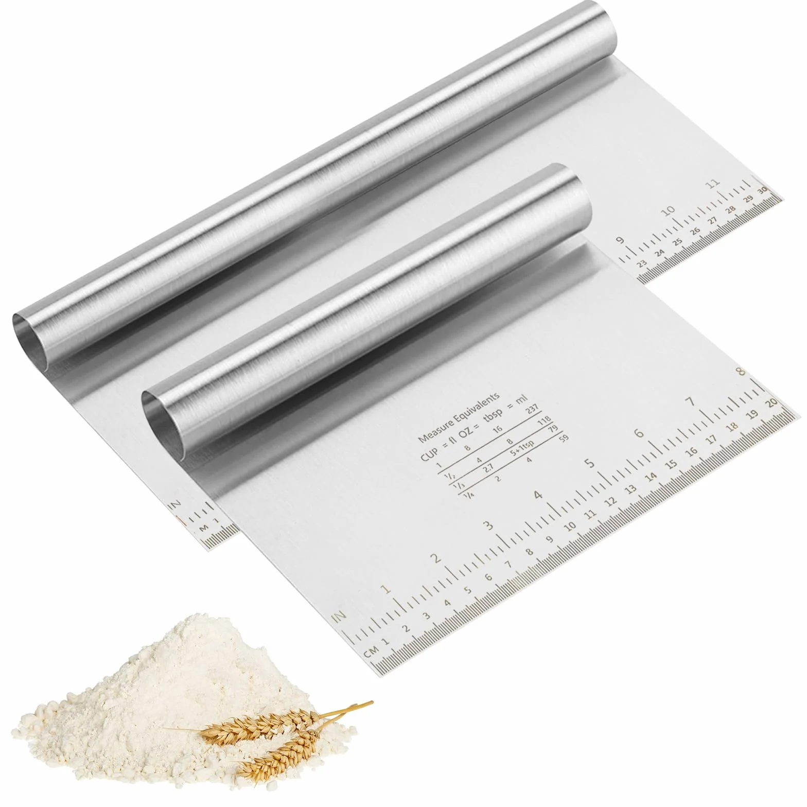 Karty do ciasta ze stali nierdzewnej 30 cm 20 cm 2 sztuki zestaw