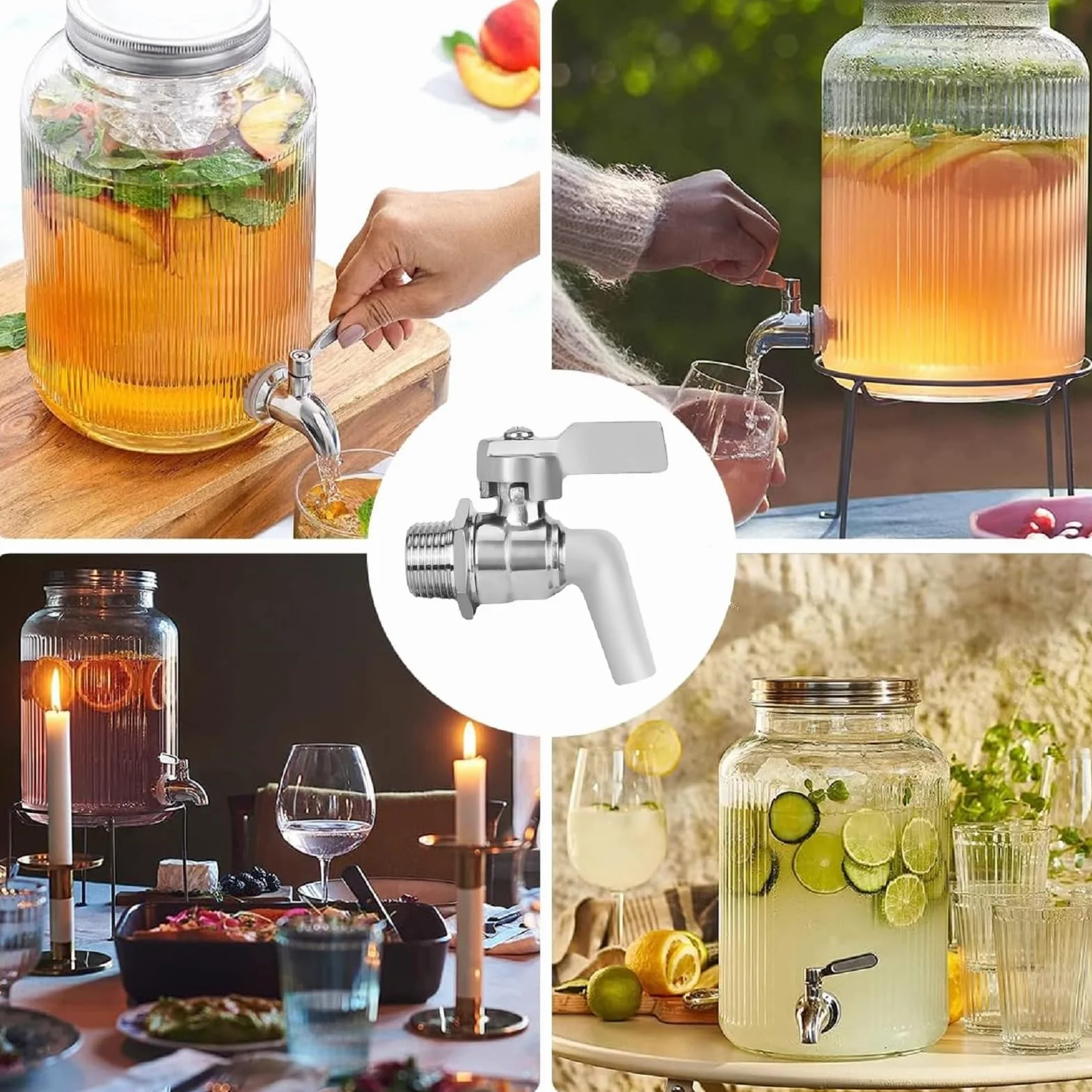 Dozownik wody ze stali nierdzewnej 304, czop zapasowy, 1/2 cala do piwa, mini kranik do piwa Homebrew, beczki, wina, napojów, do dozowania piwa, herbaty, wina, soków, zamienników beczki na wino