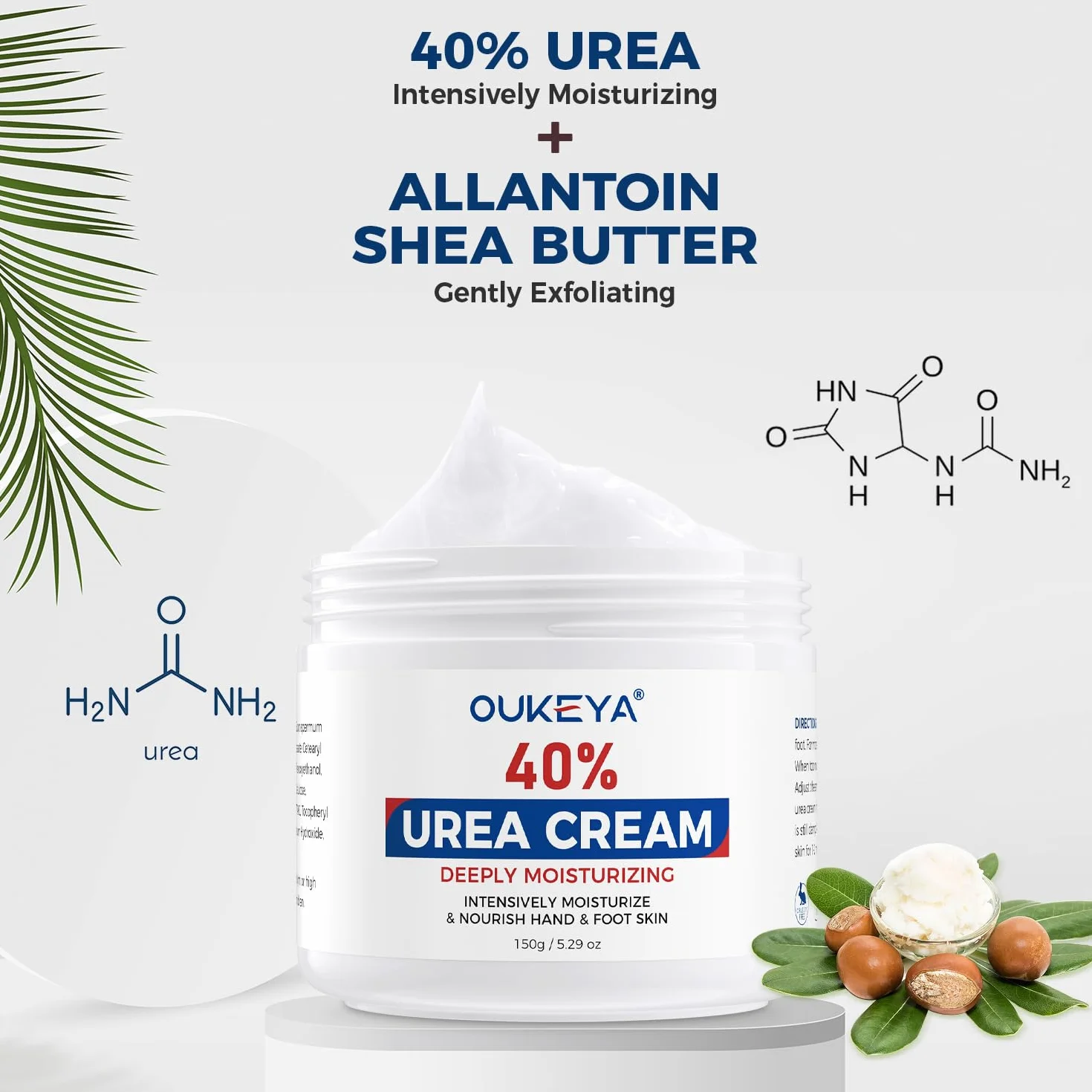 Krem Mocznikowy 40%, do Stóp i Rąk na Suche Pęknięcia, Lotion z 40% Moczniku, Maksymalna Siła, 150 g (1 Paczka)