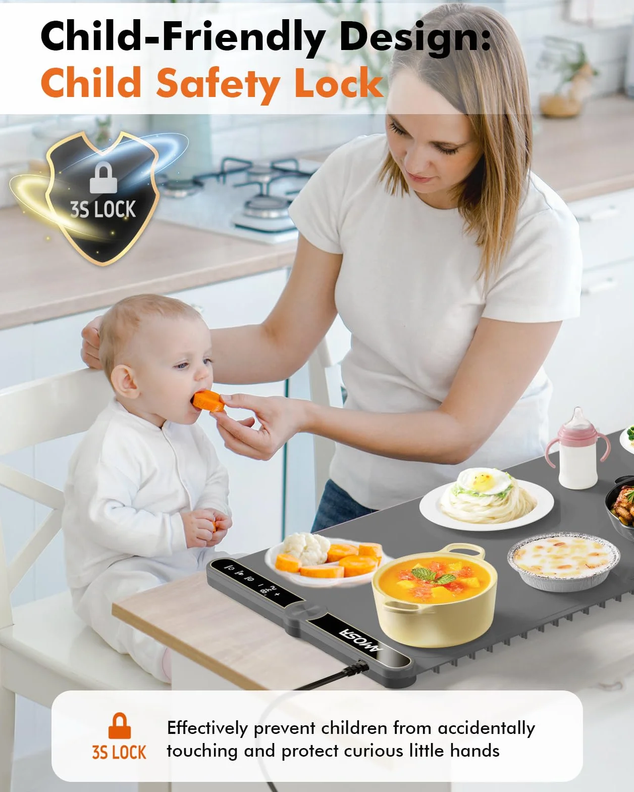 AMOSA Food Warming elektryczna płyta grzewcza