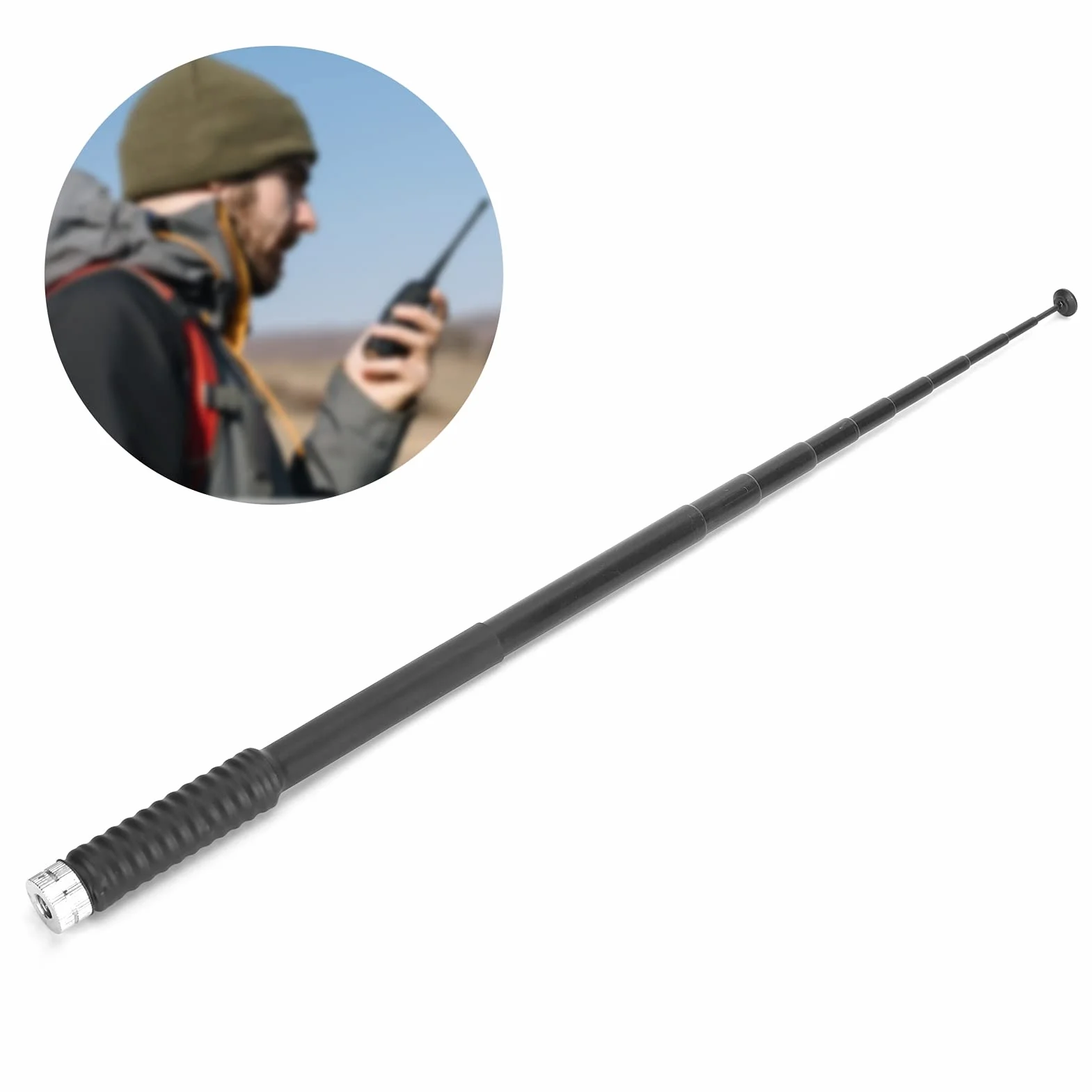 VGEBY Antena teleskopowa, wysokiego wzmocnienia 127 cm, stabilna i prosta do instalacji, ze złączem SMA do Astro320 430 900 Alpha 50 100 GPS