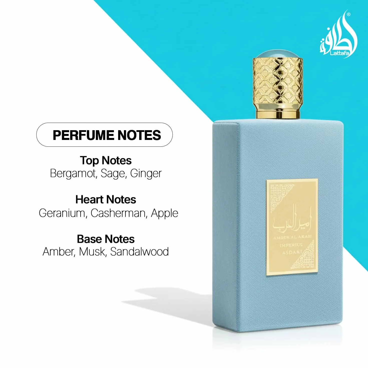 Woda perfumowana w sprayu Asdaaf Lattafa Ameer Al Arab Empire dla obu płci, 100 ml
