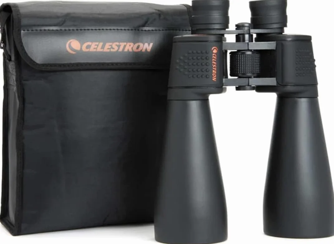 Celestron 71009 SkyMaster - Lornetka Celestron 71009 SkyMaster 15x70mm z pryzmatem w ukladzie porro, soczewkami pokrytymi wielowarstwowa powloka i szklem pryzmatycznym BaK-4, czarna
