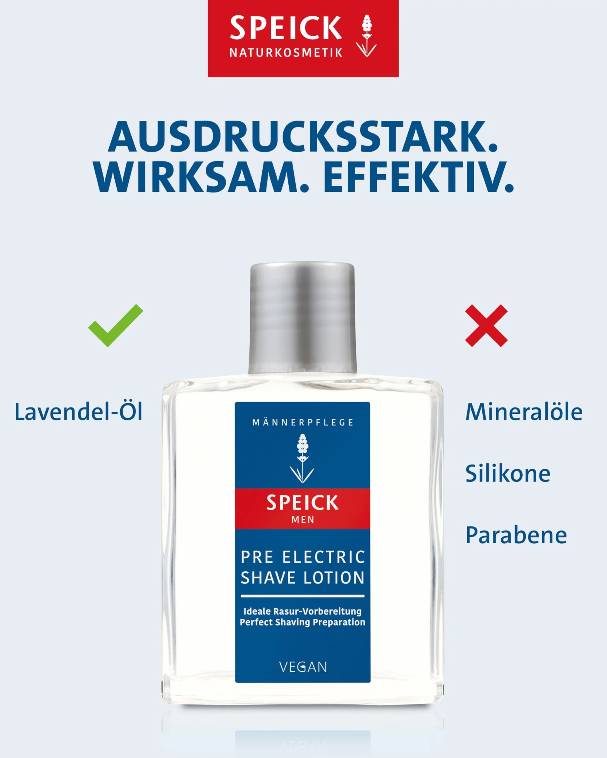 SPEICK Men Pre Electric Shave Lotion vor der Rasur, 100 ml Lotion
