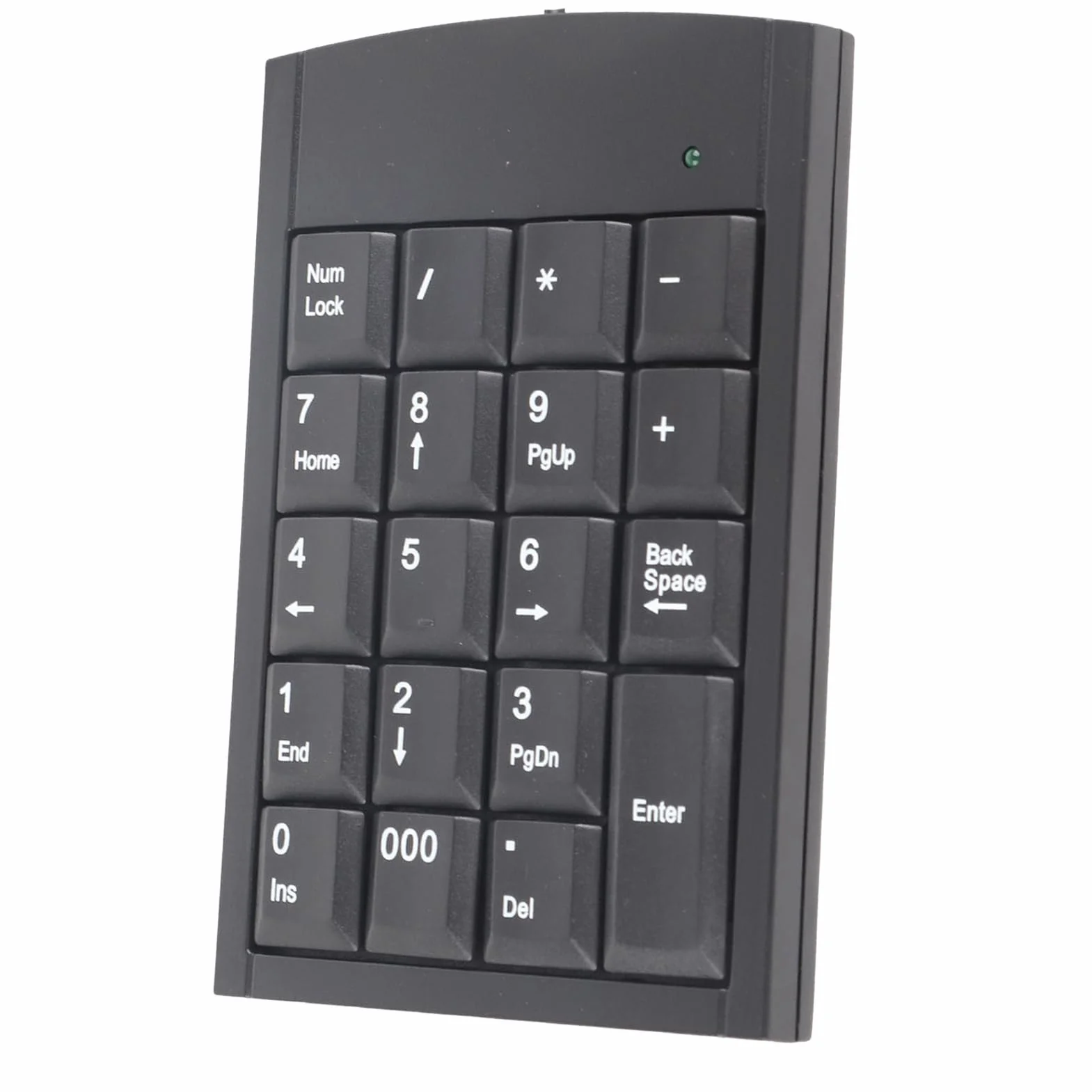 Mini klawiatura cyfrowa USB, dodatkowa klawiatura cyfrowa 19 klawiszy USB do laptopa PC, czarna