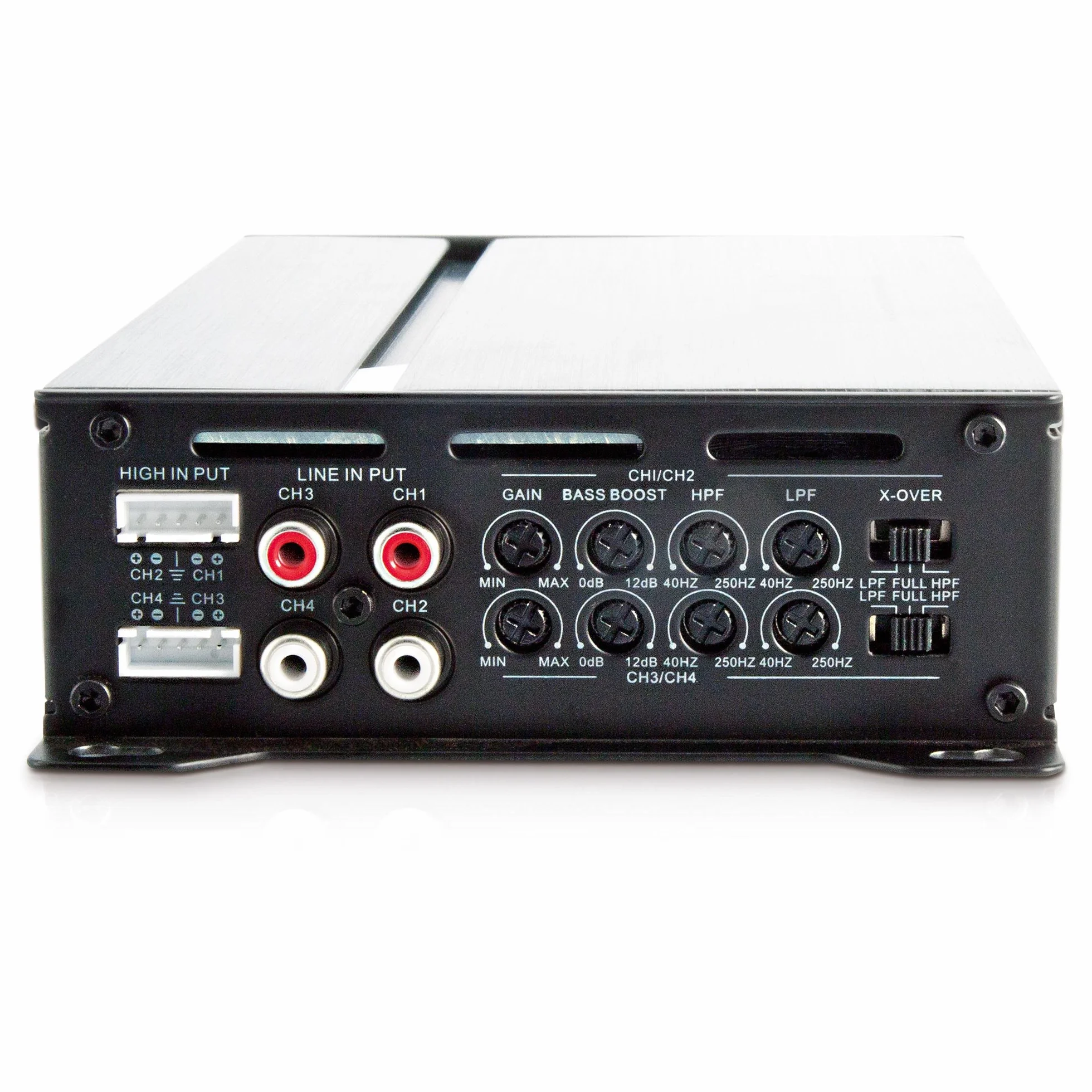 Sinuslive 4-kanałowy wzmacniacz mocy 240W SL-A4100D, srebrny