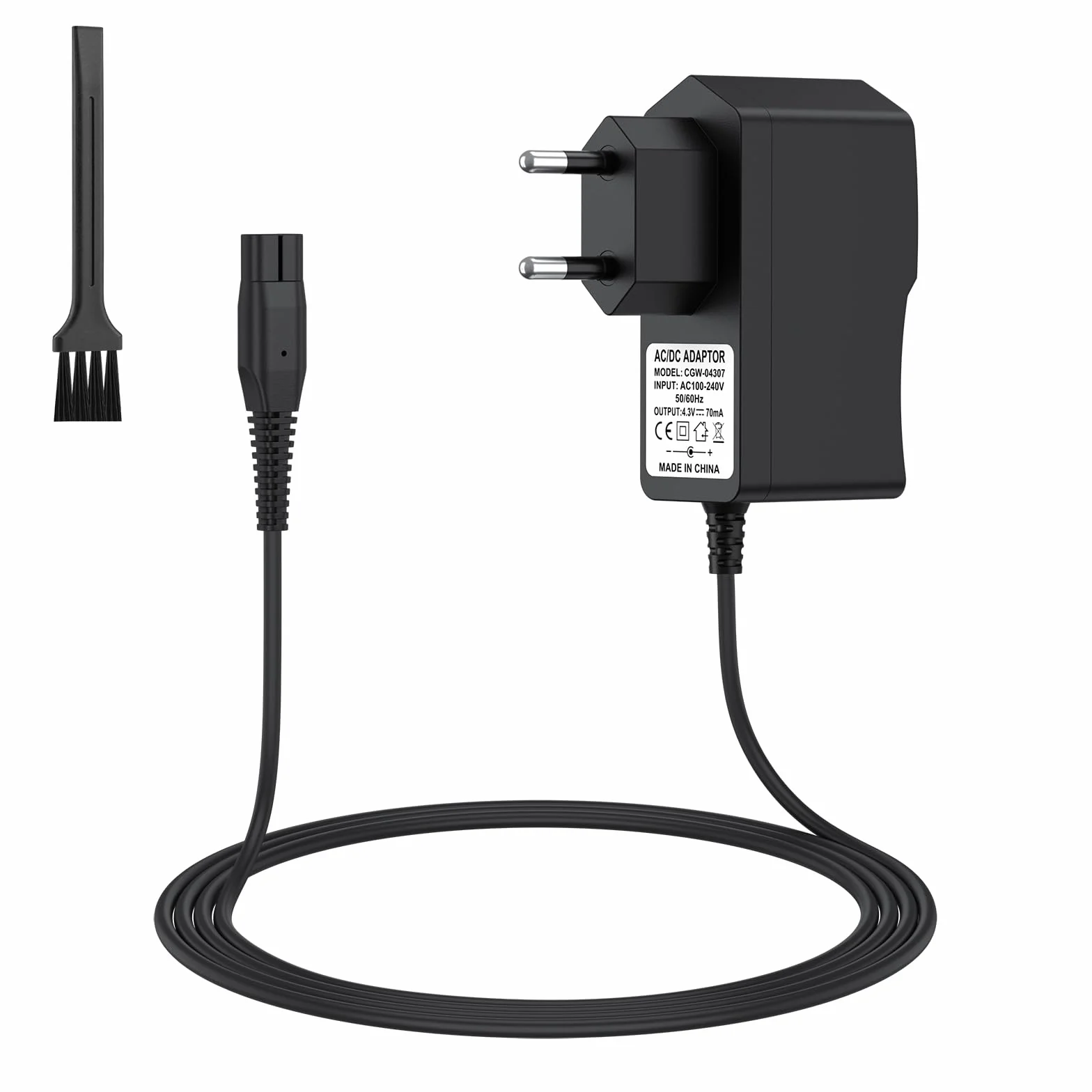 Tobfit 4,3 V A00390 Oneblade kabel do ładowania do Philips Oneblade QP2520 QP2570 QP2620 MG3730 MG3720 MG5720 MG5730 BT3208 BT3206 Shaver Charging kabel ze szczotką do czyszczenia (100 cm)