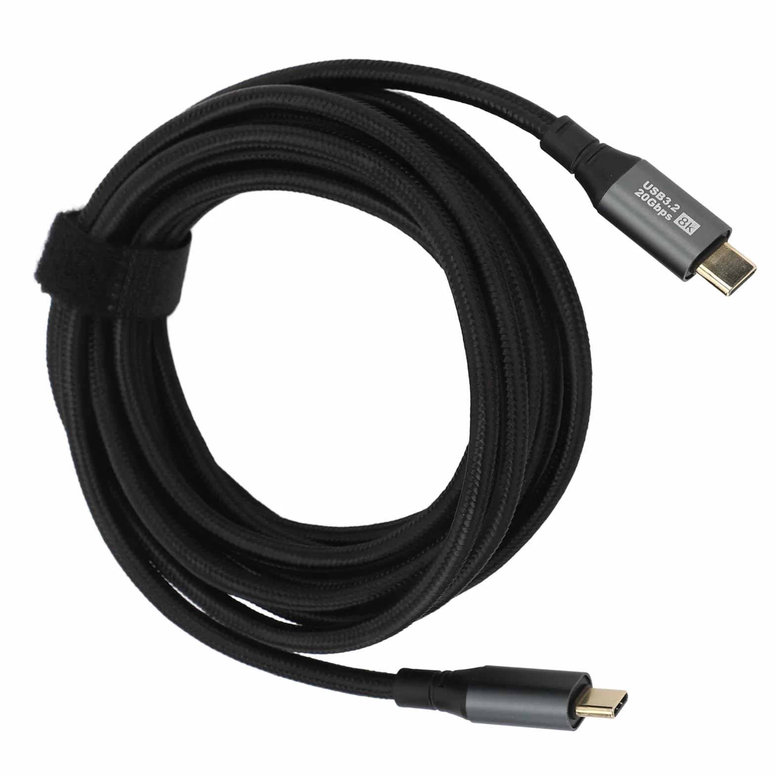 Kabel Typu C do Typu C z podwójną końCówką Typu C, PD100W 20 V 5 A 20 Gb/s 8 K 60 Hz Kabel do Transmisji Danych Typu C, Przyjęcie Standardu USB3.2 Gen2, dla IOS 15 (3 m)