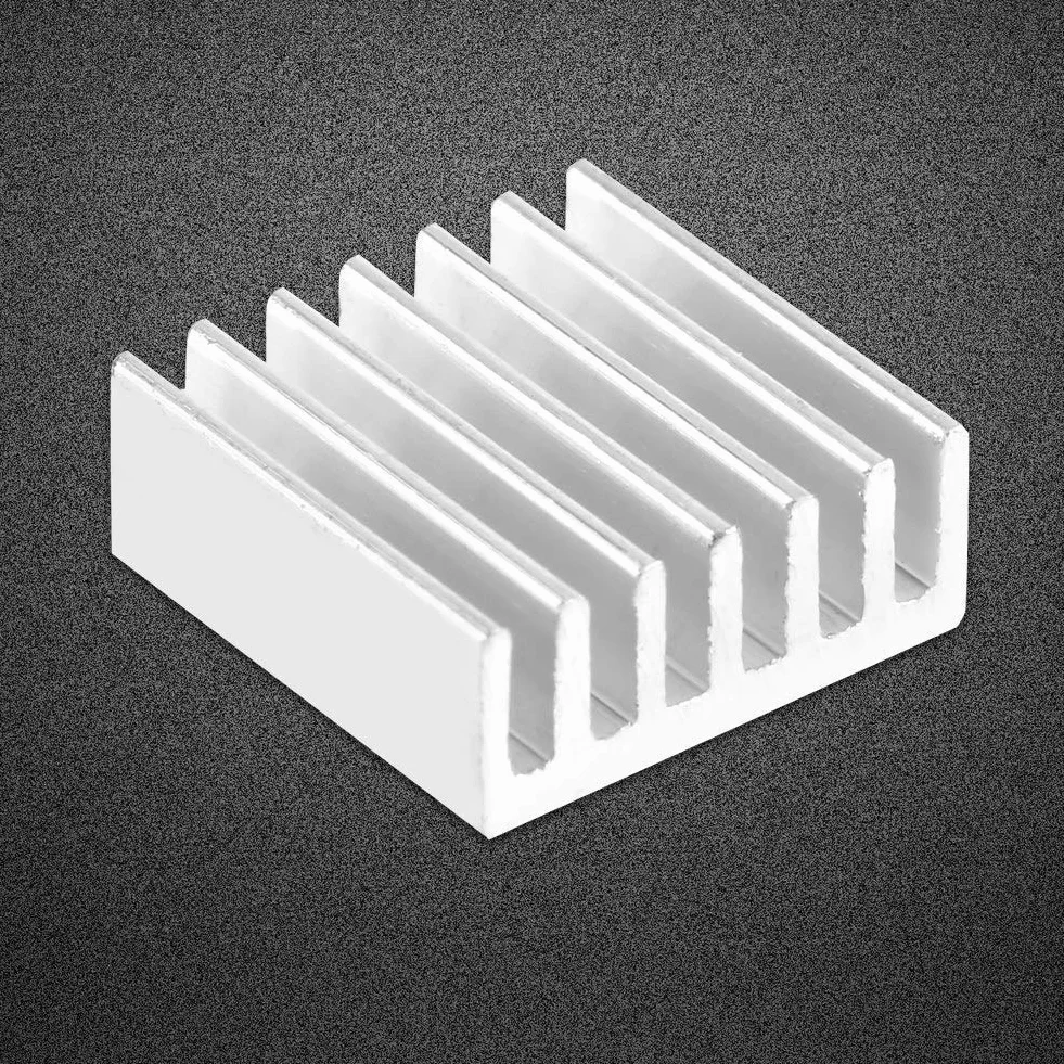 12 szt. Mini Radiator Aluminiowy Vrm Radiator, Mały Radiator 15mm Mini Radiator Chłodnica 14x14x6mm Mały Zestaw Chłodzący z Klej Samoprzylepny z Tyłu