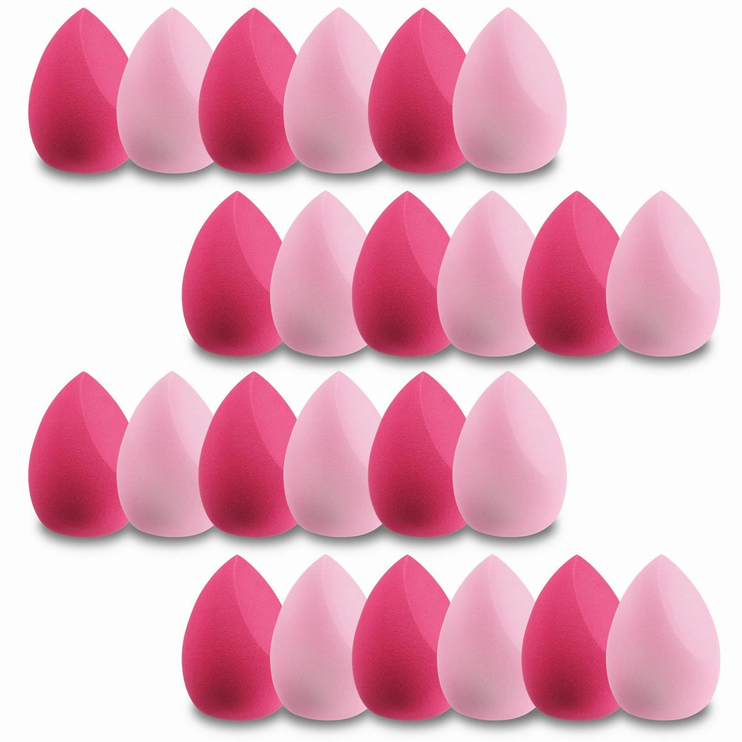 24 szt. zmywalnych gąbek do makijażu, podkładu, makeup świetnie nadaje się do płynów, kremów i proszków, wielokolorowy makijaż gąbka do makijażu, blender