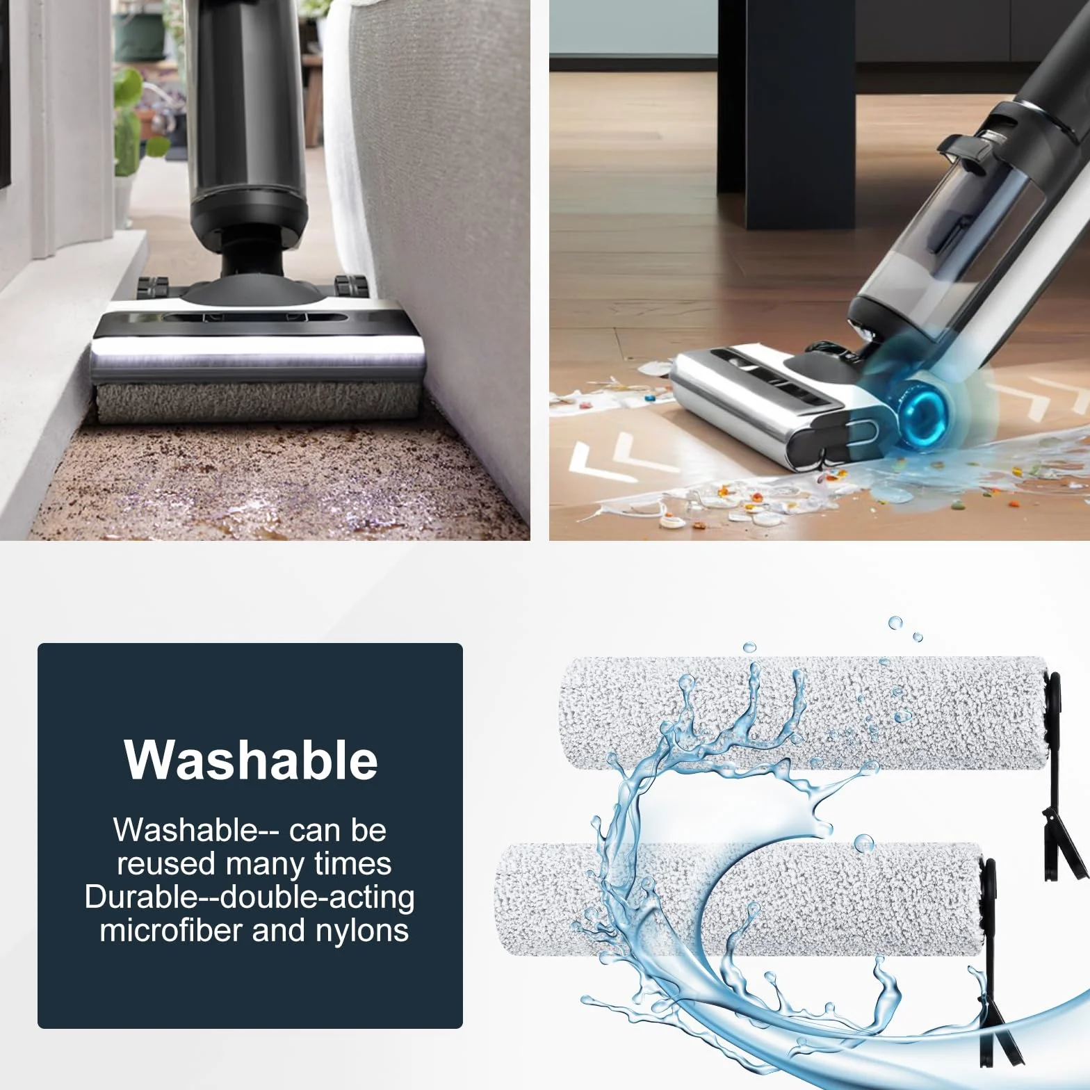 Zamienniki rolki szczotkowej do Tineco Floor One Stretch S6/Switch S6/S7 Flashdry Odkurzacze mokre i suche