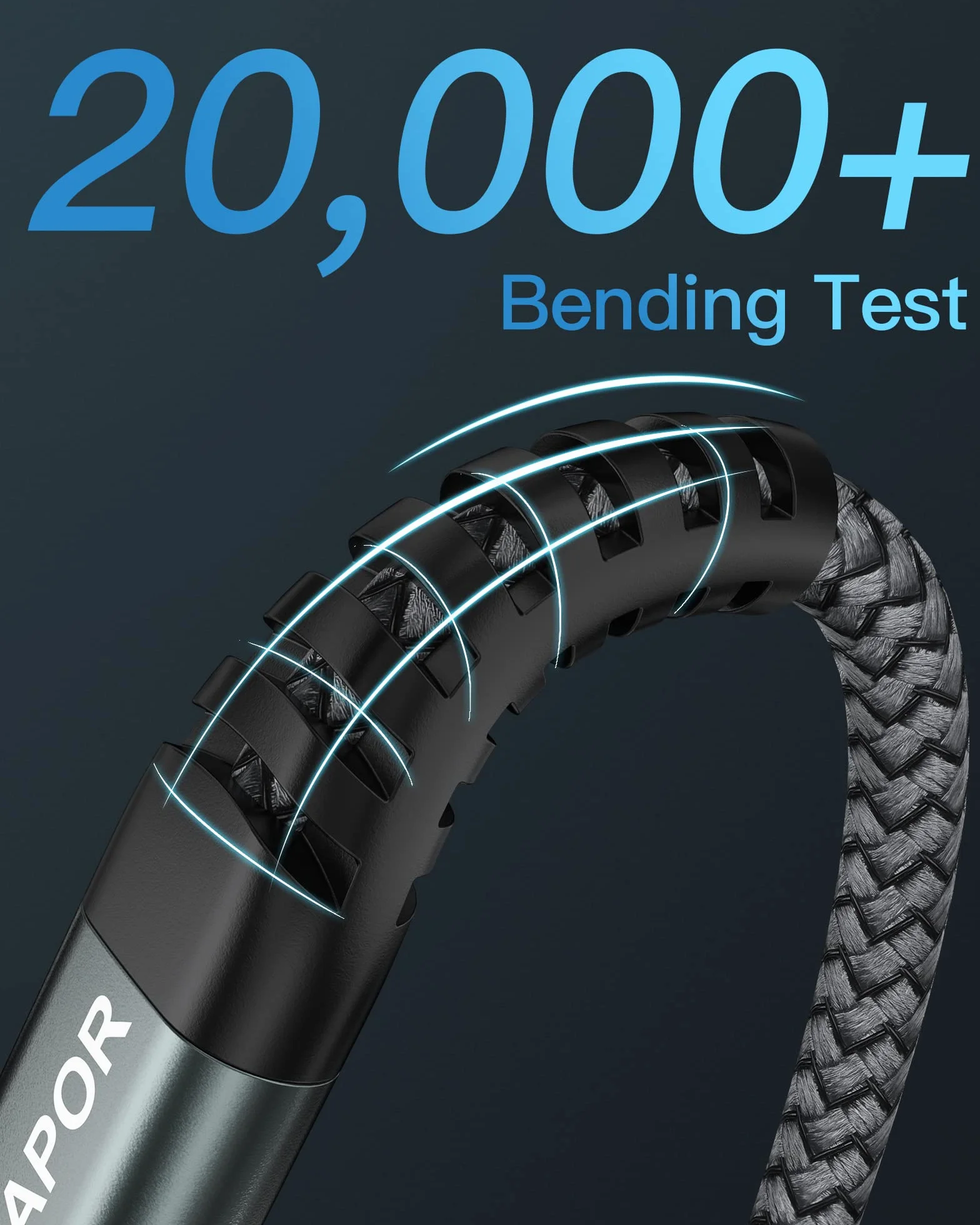 ZKAPOR Bardzo długi kabel USB C do USB C 3M, kabel typu C 60W Kabel do ładowarki USB typu C Szybkie ładowanie do Samsung Galaxy S22 /S21 /S20, Pad Pro 11''2020, Air 2020/2018, Huawei P40 /P30 -Szary