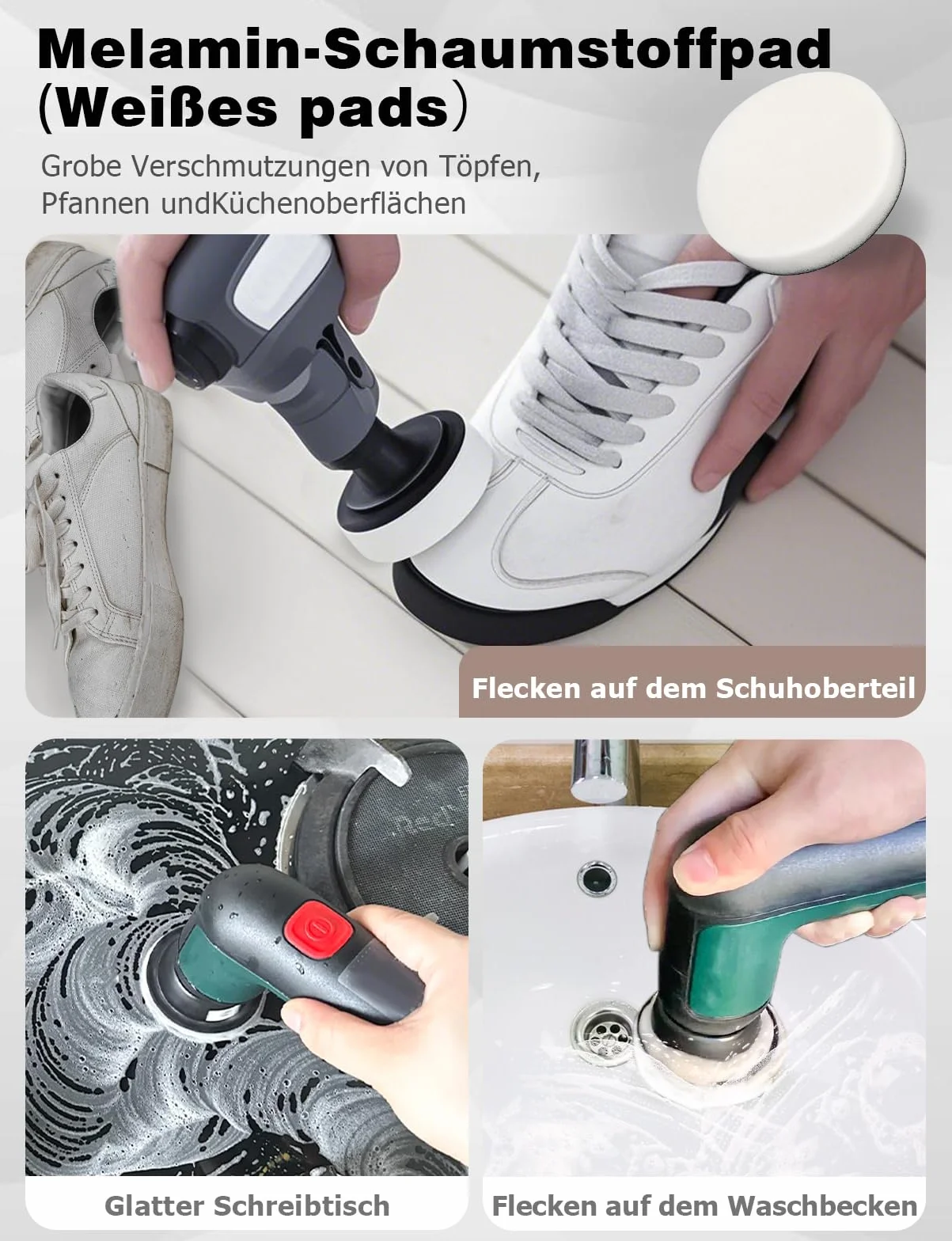 Bosch uniwersalna nasadka na szczotkę 12 bezprzewodowych podkładek do czyszczenia Mellbree 3 Performance Pads