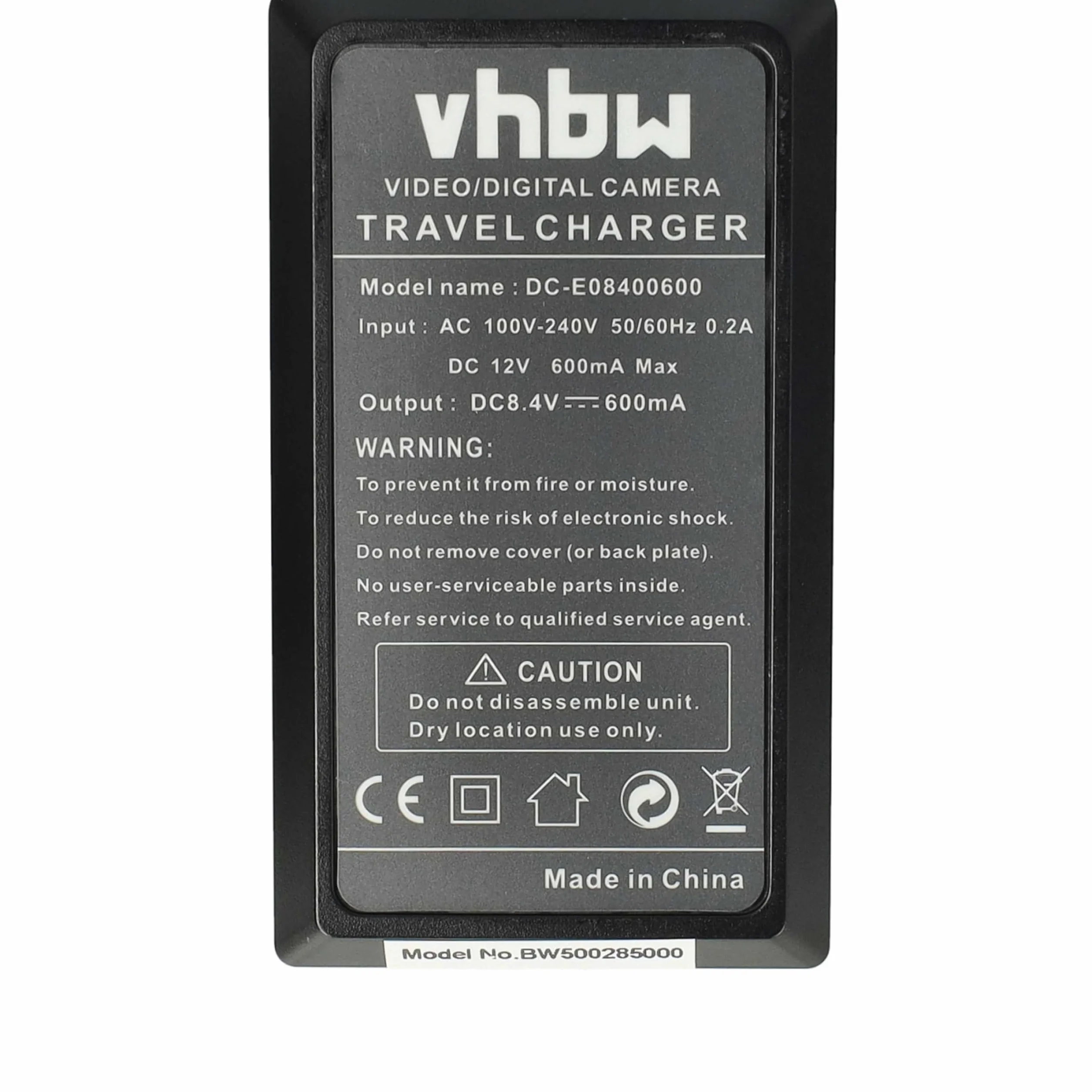 vhbw Ładowarka kompatybilna z Canon Legria HF M31 HD, HF M36 HD, HF M306 HD kamera akumulator - w zestawie adapter samochodowy 12 V + wskaźnik ładowania