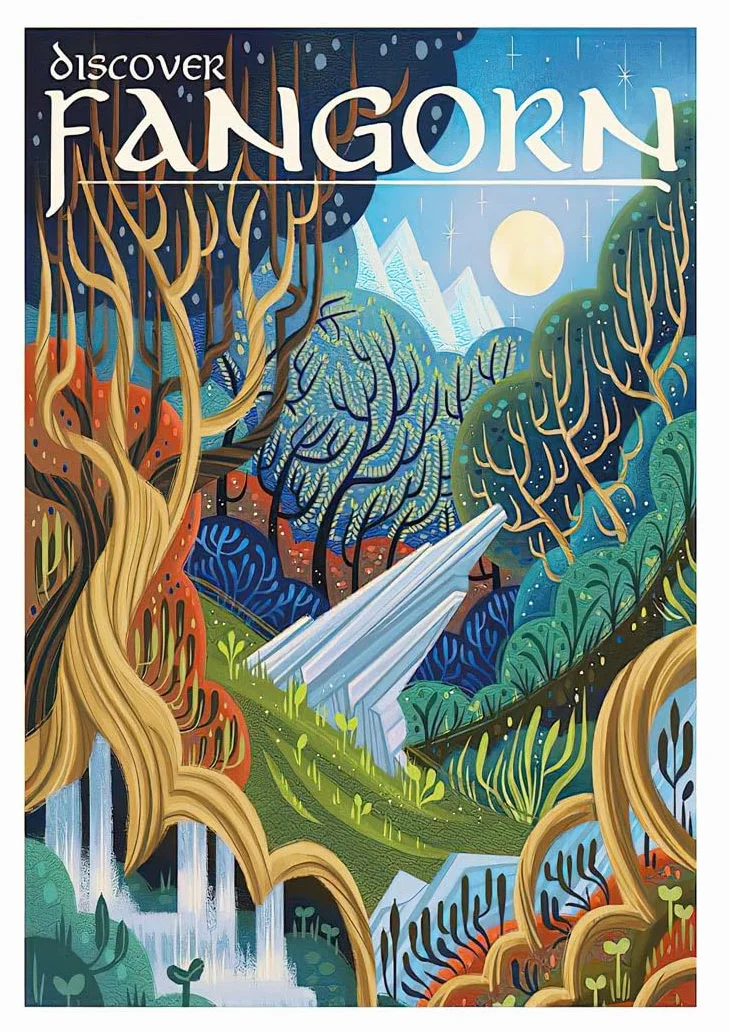 DKORARTE Zestaw 10 Arkuszy A4 Dekoracyjna Ściana do Zdjęć Salon Władca Pierścieni Hobbit 29,7 x 21 cm