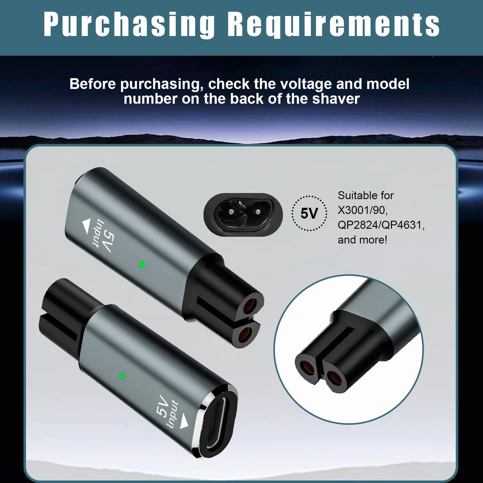 5 V USB-C adapter ładowark, do golarki Philips One Blade QP2734 QP2824 QP2724 QP2834