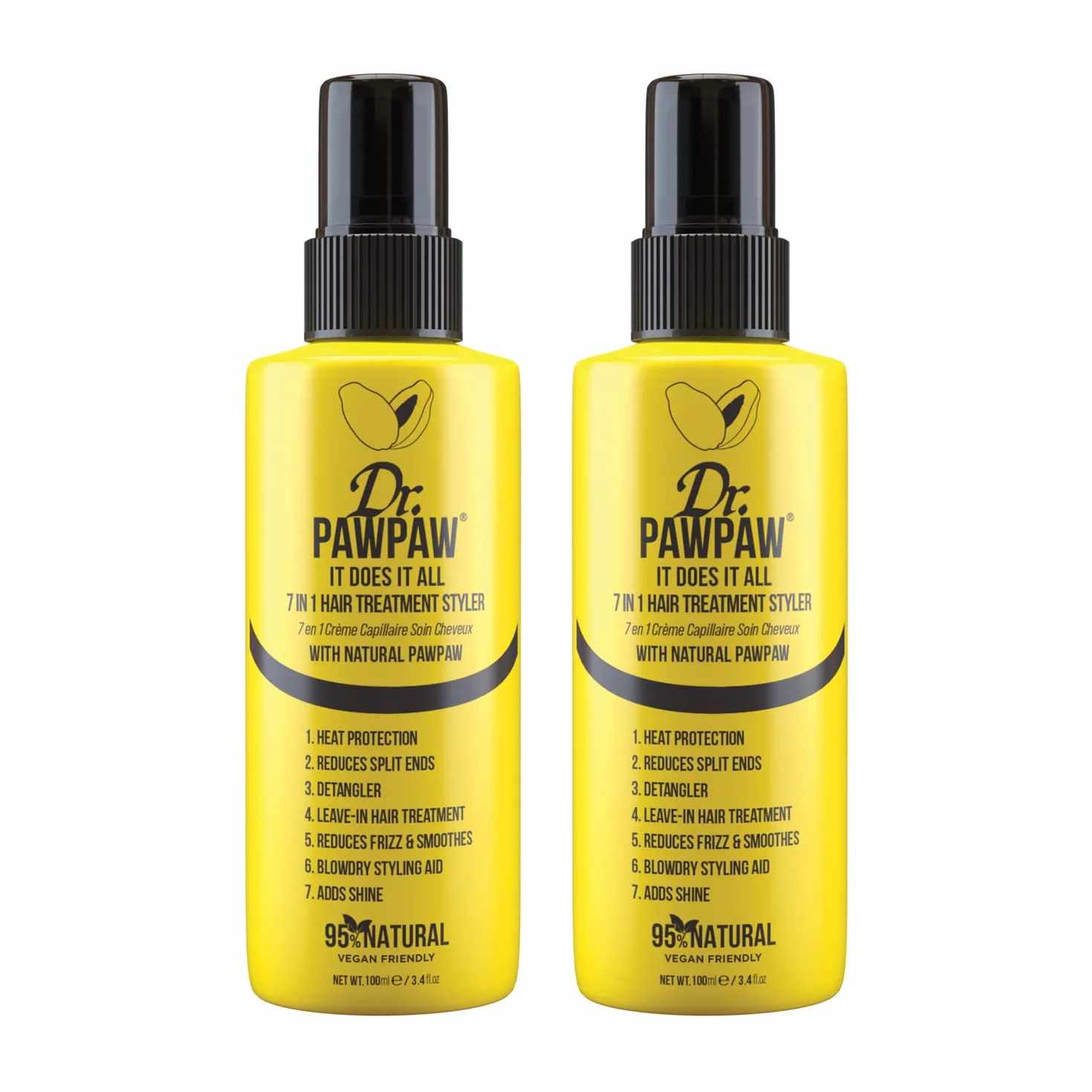 Dr PAWPAW It Does It All - 7 w 1 maszynka do pielęgnacji włosów - zestaw 2 sztuk, 100 ml