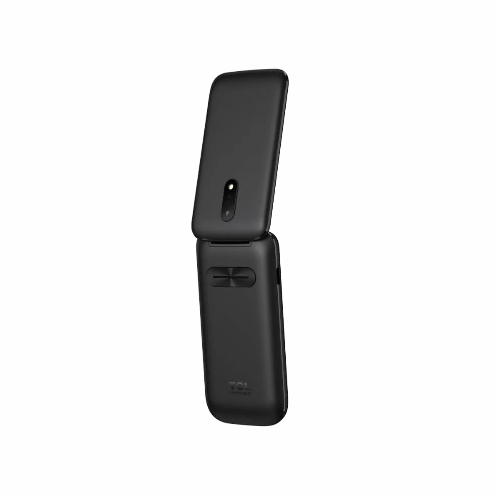 TCL Onetouch 5023 Ekran 2.4 "Łatwy w użyciu telefon komórkowy, duże klawisze, dla osób starszych. Ładowarka, aparat, Bluetooth, latarka, przycisk SOS, rejestrator, czarny [wersja ES/PT]