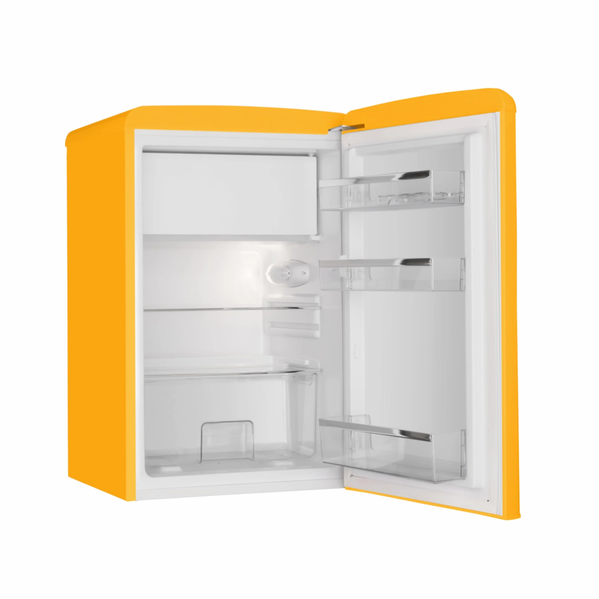 Amica KS 15613 Y Retro lodówka z zamrażalnikiem 88 x 55 x 62 cm żółty
