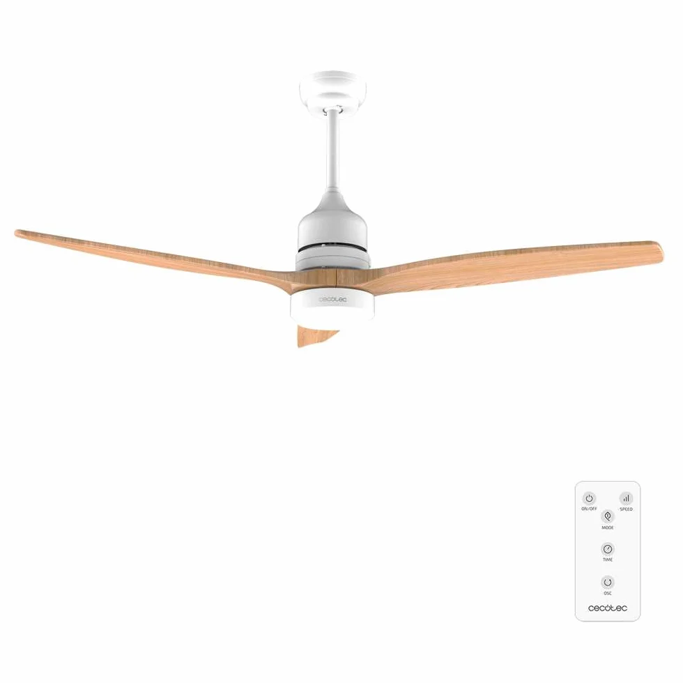 Cecotec Wentylator sufitowy EnergySilence Aero 5275 40W 52" źródło światła LED silnik prądu stałego pilot timer tryb zima-lato
