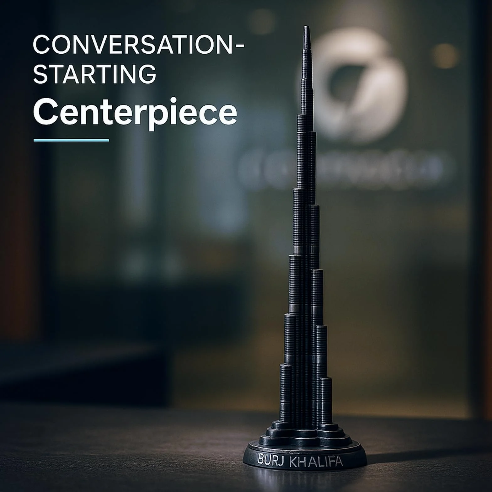 Wieża Burj Khalifa 18 cm model miniaturowy ze stopu do biura domu