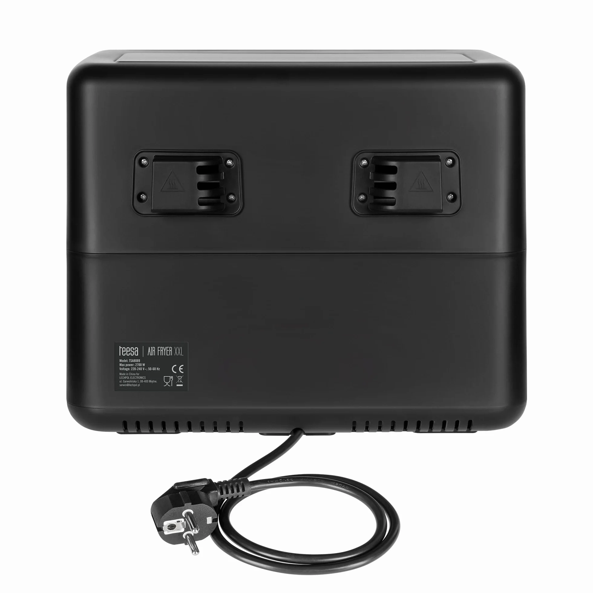 Teesa Frytkownica Beztłuszczowa XXL 2700W Dwukomorowa 2x4L AIR FRYER DUAL POT Wyświetlacz LCD 7 Programów