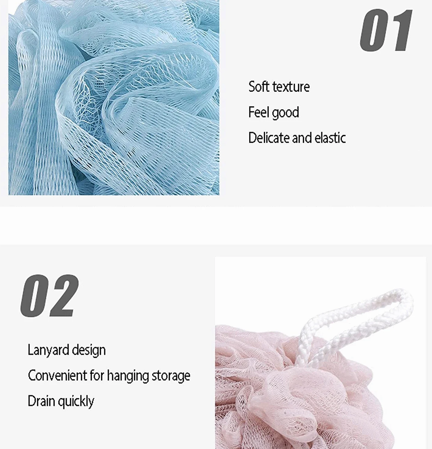 Pyłek do kąpieli Gąbka Pufa Peeling do ciała Złuszczający puszek do kąpieli Kąpiel Piłka pod prysznic Żel Piankowa kulka, Odpowiedni dla całej rodziny2 szt. Zielony (biały)