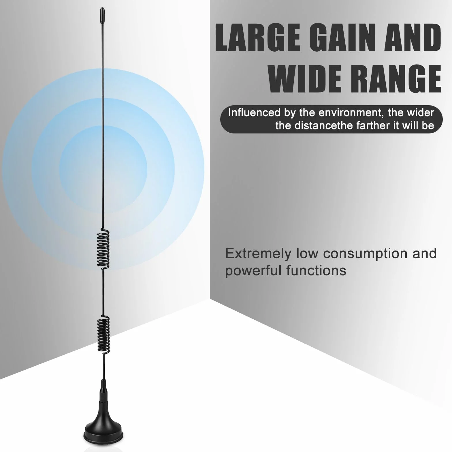 Aicharynic DAB Radio FM z anteną, podstawa magnetyczna, 3 m, cyfrowy przedłużacz stereo audio i wideo, odbiornik kina domowego
