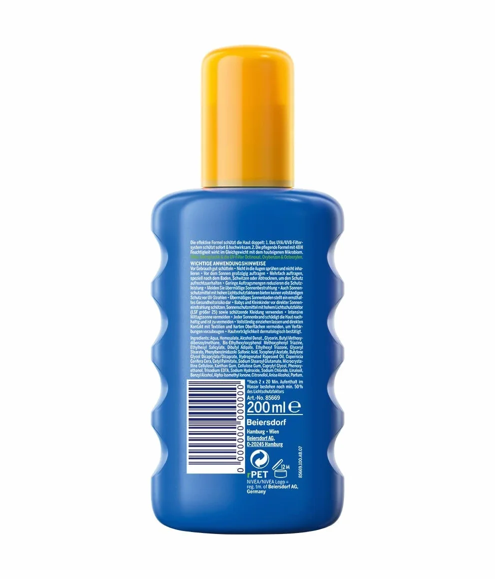 Nivea SUN Protect & Moisture Sun Filtr Przeciwsłoneczny - 200 mililitrów