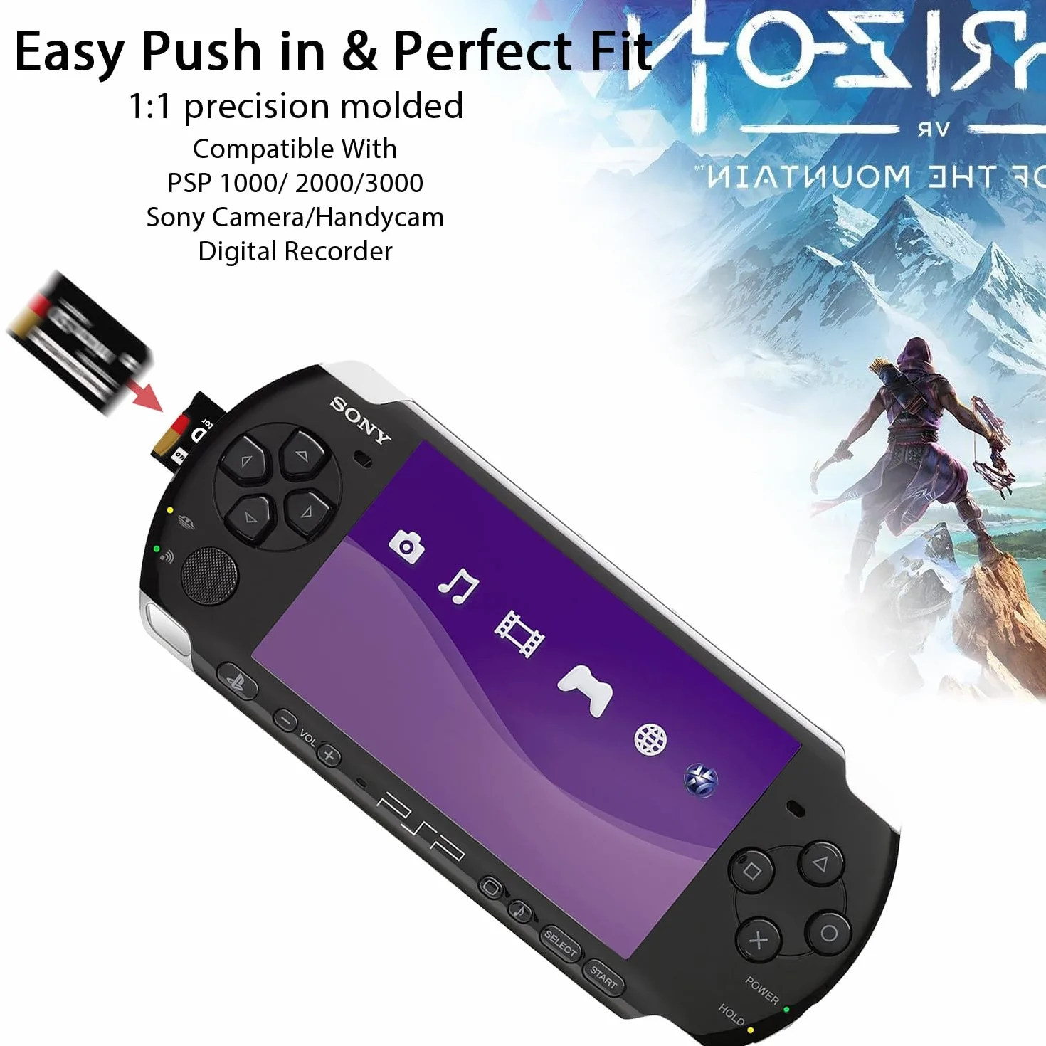 LEAGY PSP 1000, PSP 2000, Adapter Pamięci PSP3000, Karta Micro SD do Pamięci Pro Duo MagicGate do Handycame, Kamera, Sony Playstation Przenośna