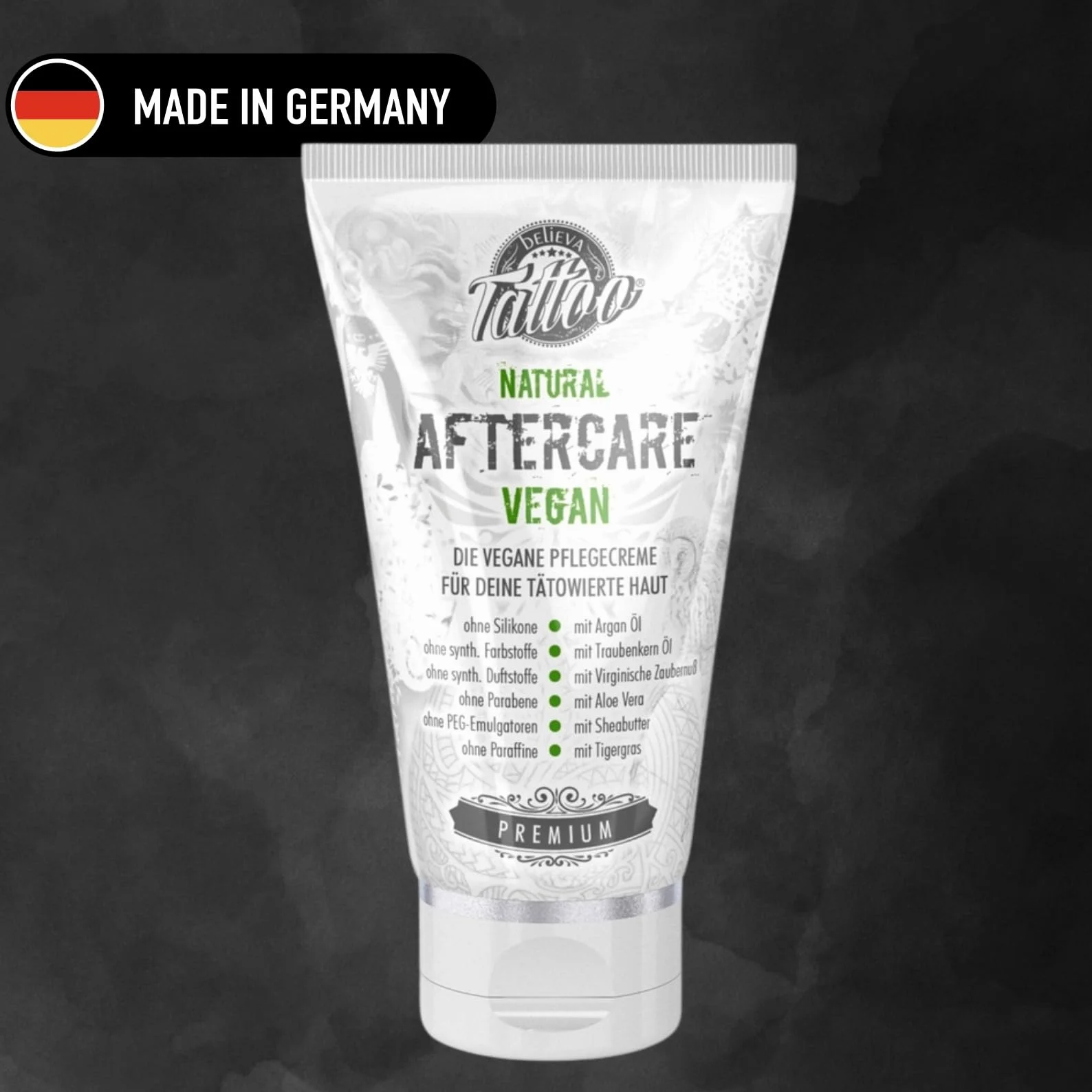 Believa Tattoo Care Cream - wegańska pielęgnacja tatuażu po tatuażu (150ml)