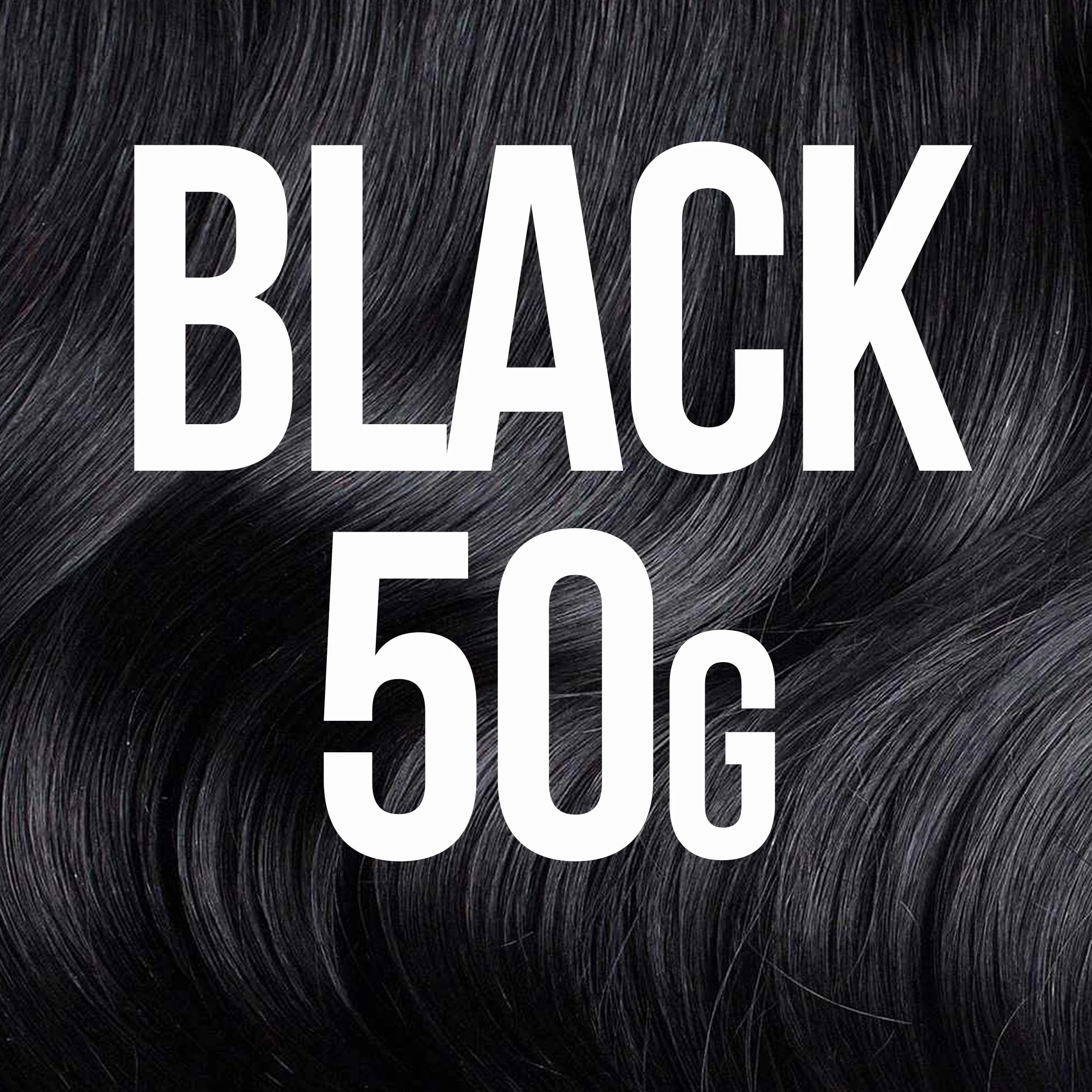 Hair Genetics Zaawansowane włókna do budowania włosów, duże opakowanie uzupełniające 50 g (czarne)
