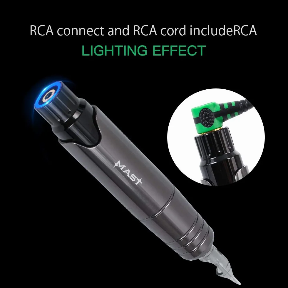 Mast P10 Rotary Tattoo Pen Machine Microblading Pen Style Tattoo Machine for Eyebrows, Lips, Eyeliner Tattoo, black