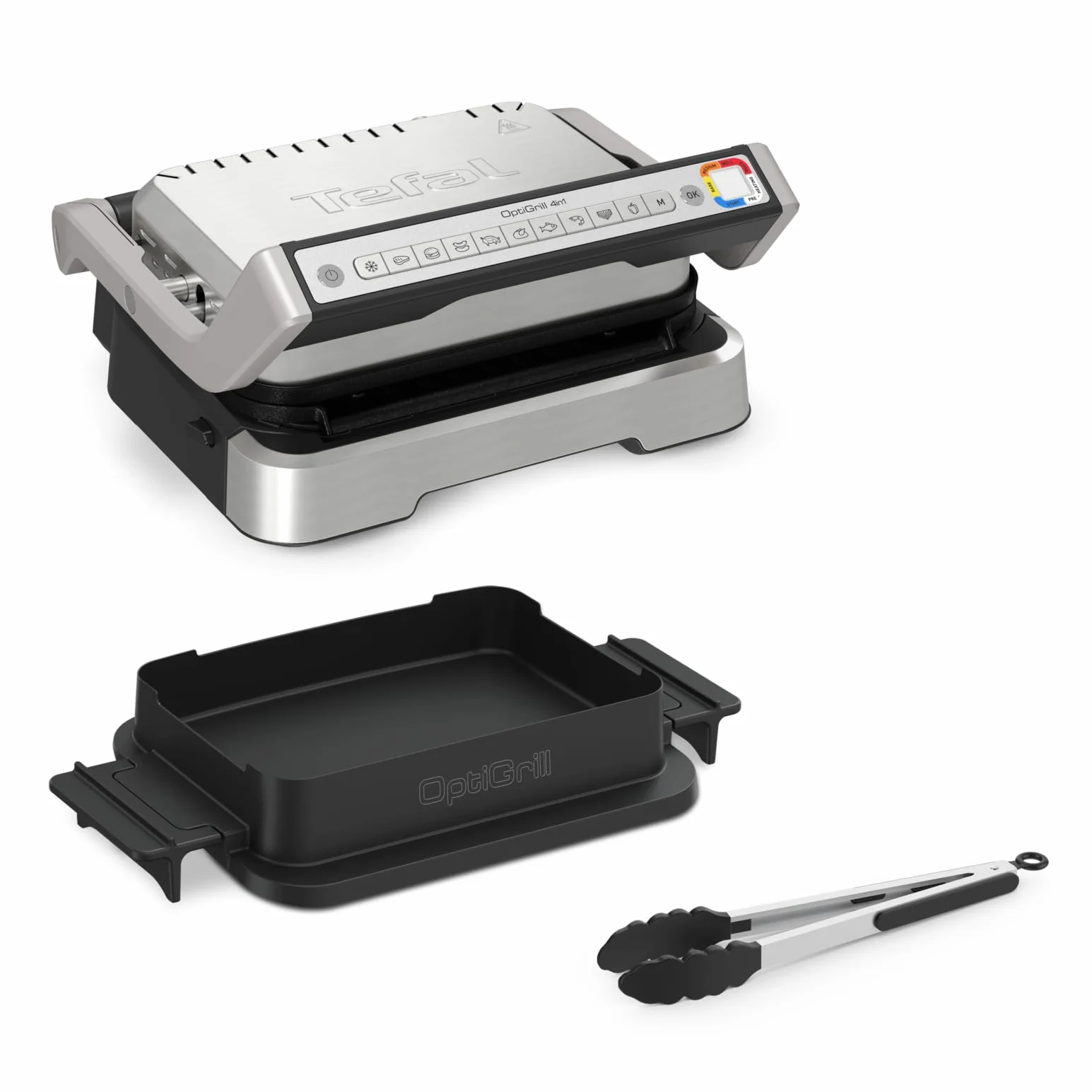 TEFAL GC776D10 Optigrill Grill 9 Programów 2100 W Srebrny