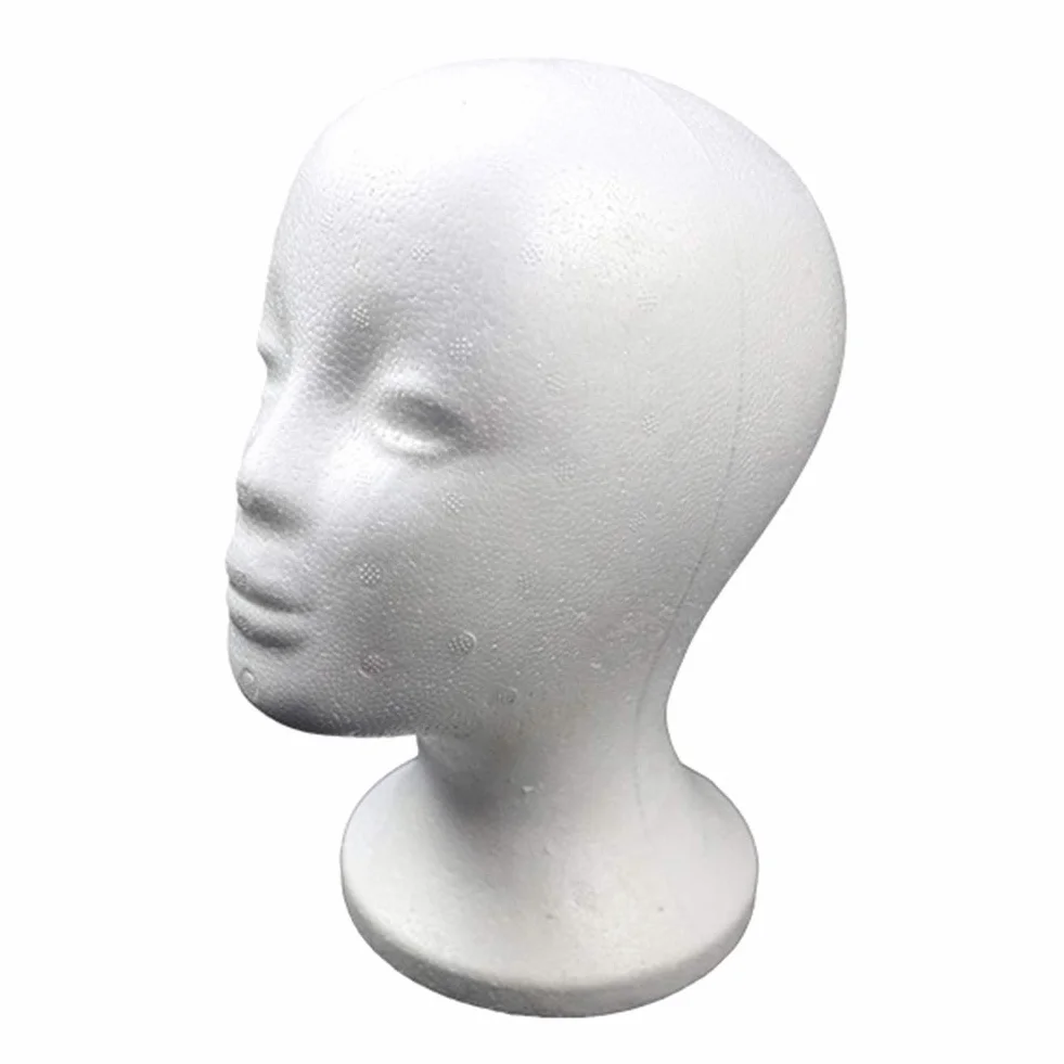 Styropianowy manekin kobieca głowa model kapelusz okulary peruka ekspozycja rekwizyty narzędzie do stylizacji styropianowy zestaw słuchawkowy stojak styropian głowa pianka do okularów peruk