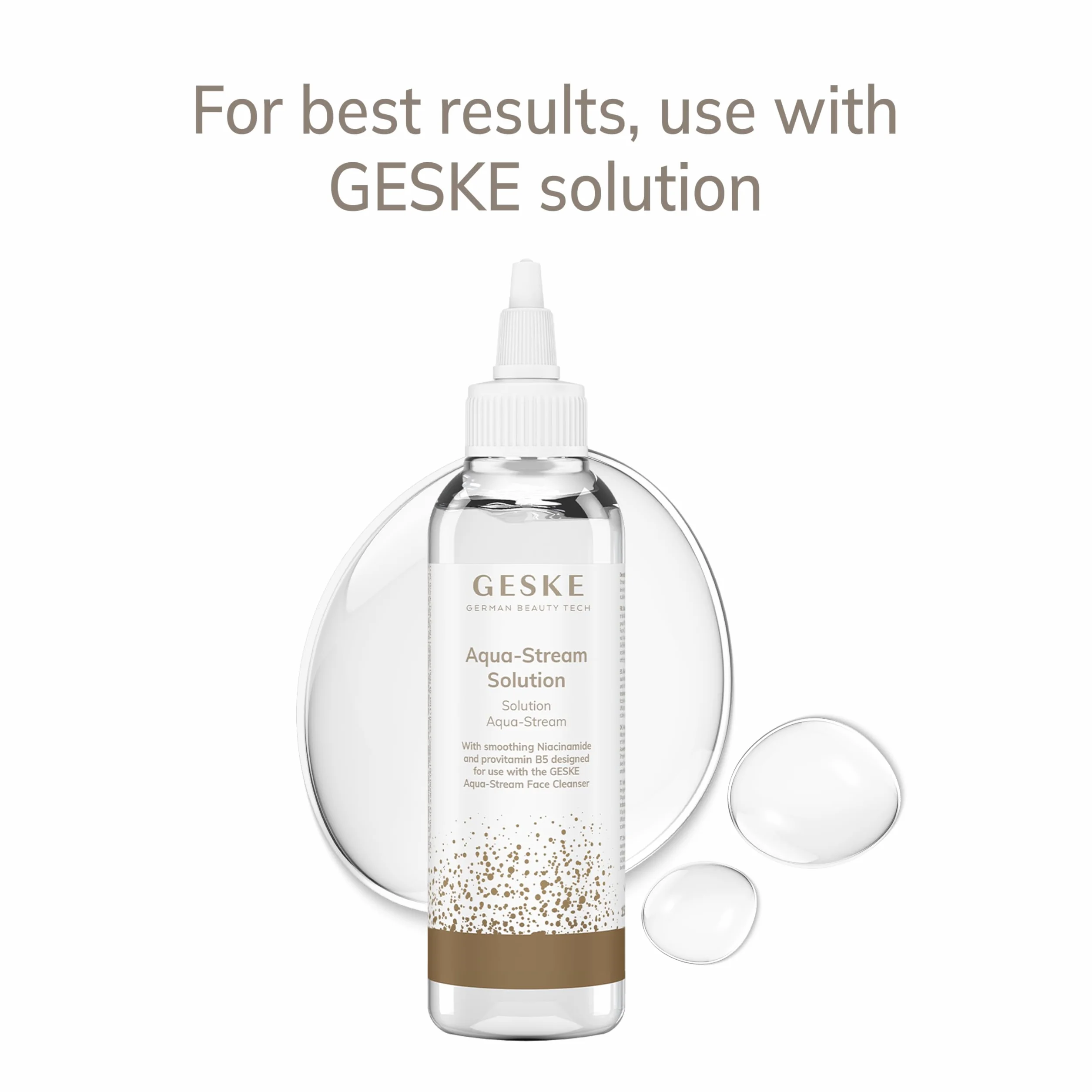 GESKE Aqua-Stream Face Cleanser | 8 in 1 | Głębokie oczyszczanie porów | Zapobieganie zanieczyszczeniom | Ekstrakcja zaskórników | Redukcja czerwonej i suchej skóry | Używaj z Aqua-Stream Solution