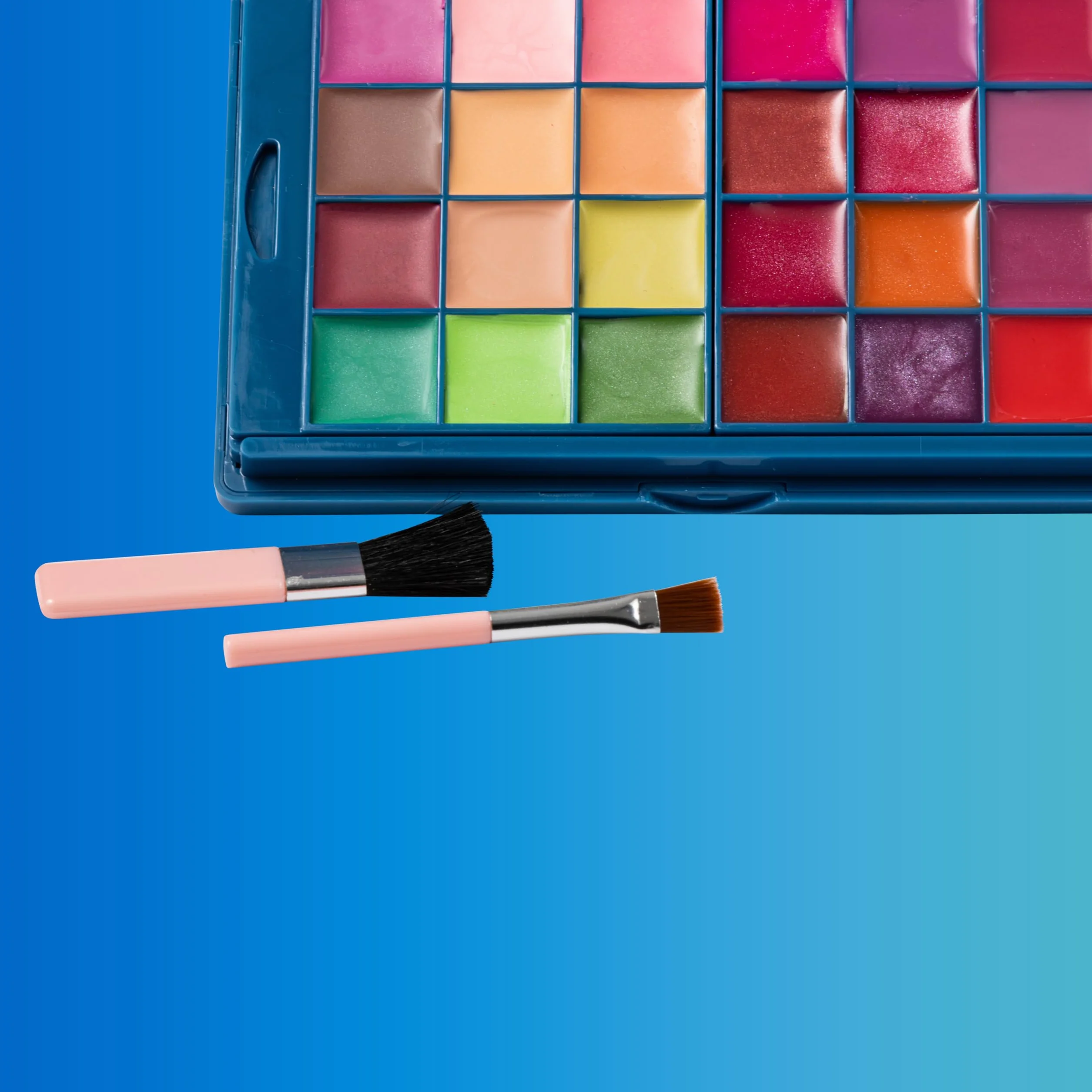 Lip Smacker Princess Ariel Beauty Palette, Zestaw Upominkowy do Makijażu z Kolorowymi Błyszczykami, Kremami, Różami i Bronzerem dla Wyglądu Księżniczki, w Tym Akcesoria do Makijażu i Lusterko