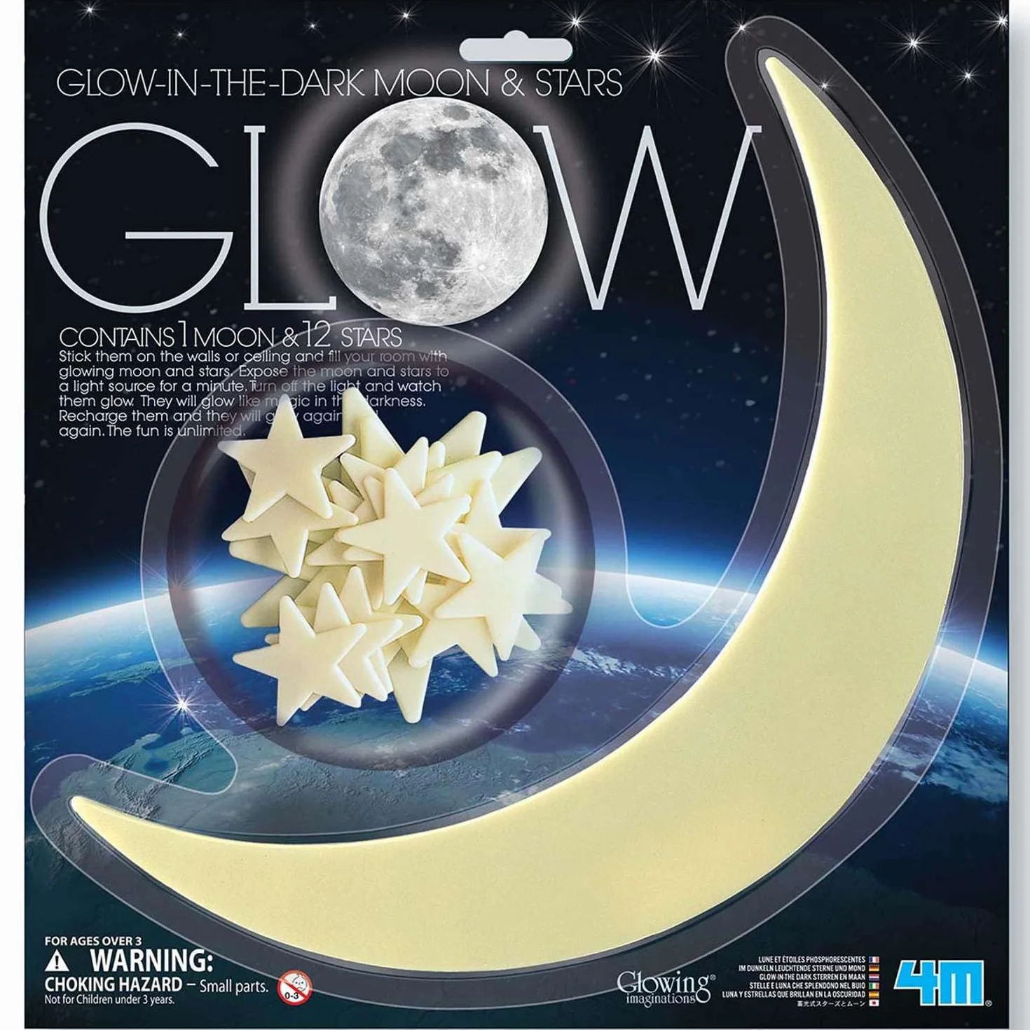 Glow Moon & Stars Large