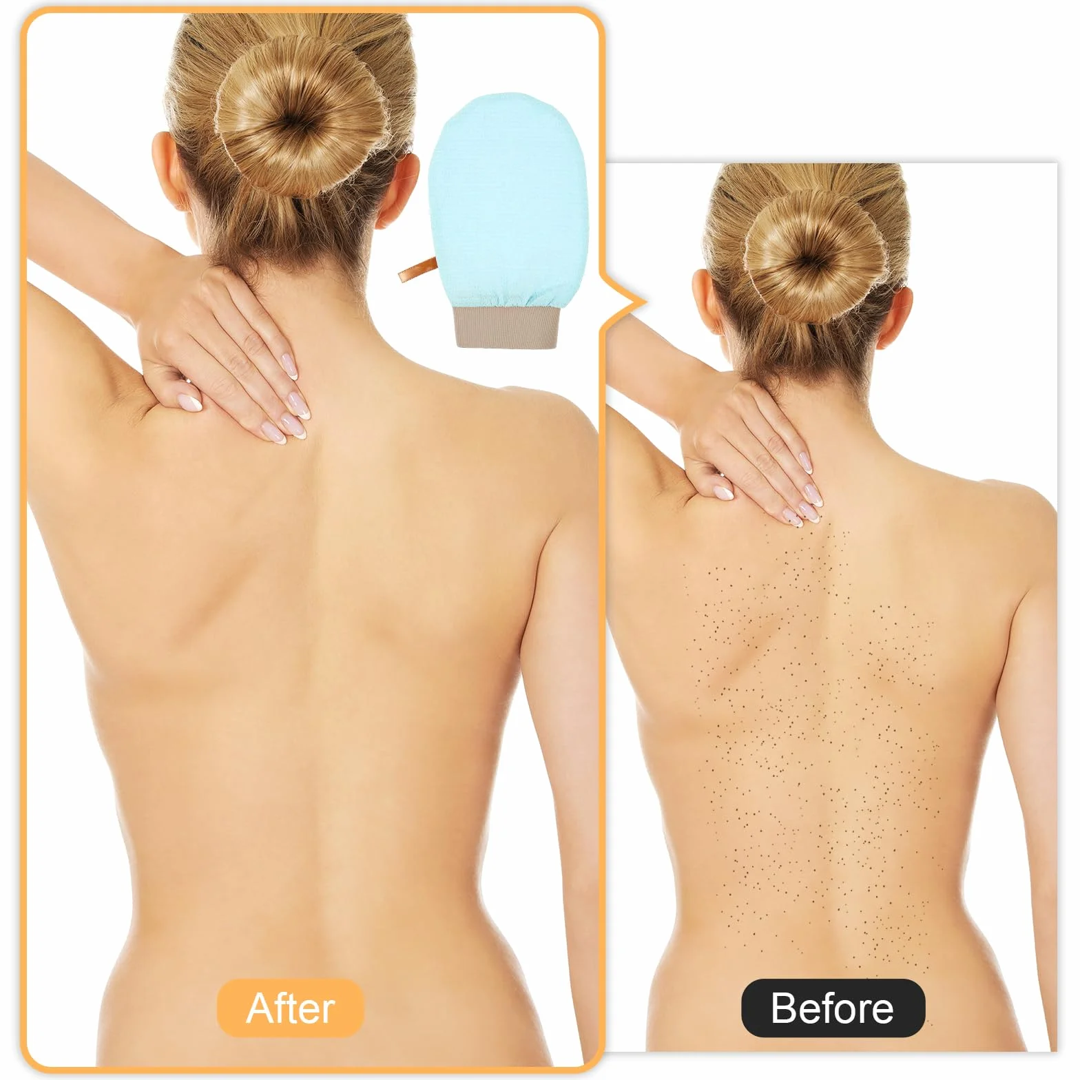 4 sztuki rękawic do peelingu hamam, rękawice do peelingu, unisex, rękawice do peelingu ciała, rękawice Kessa do wspomagania krążenia krwi i usuwania łupieżu, wielokolorowe