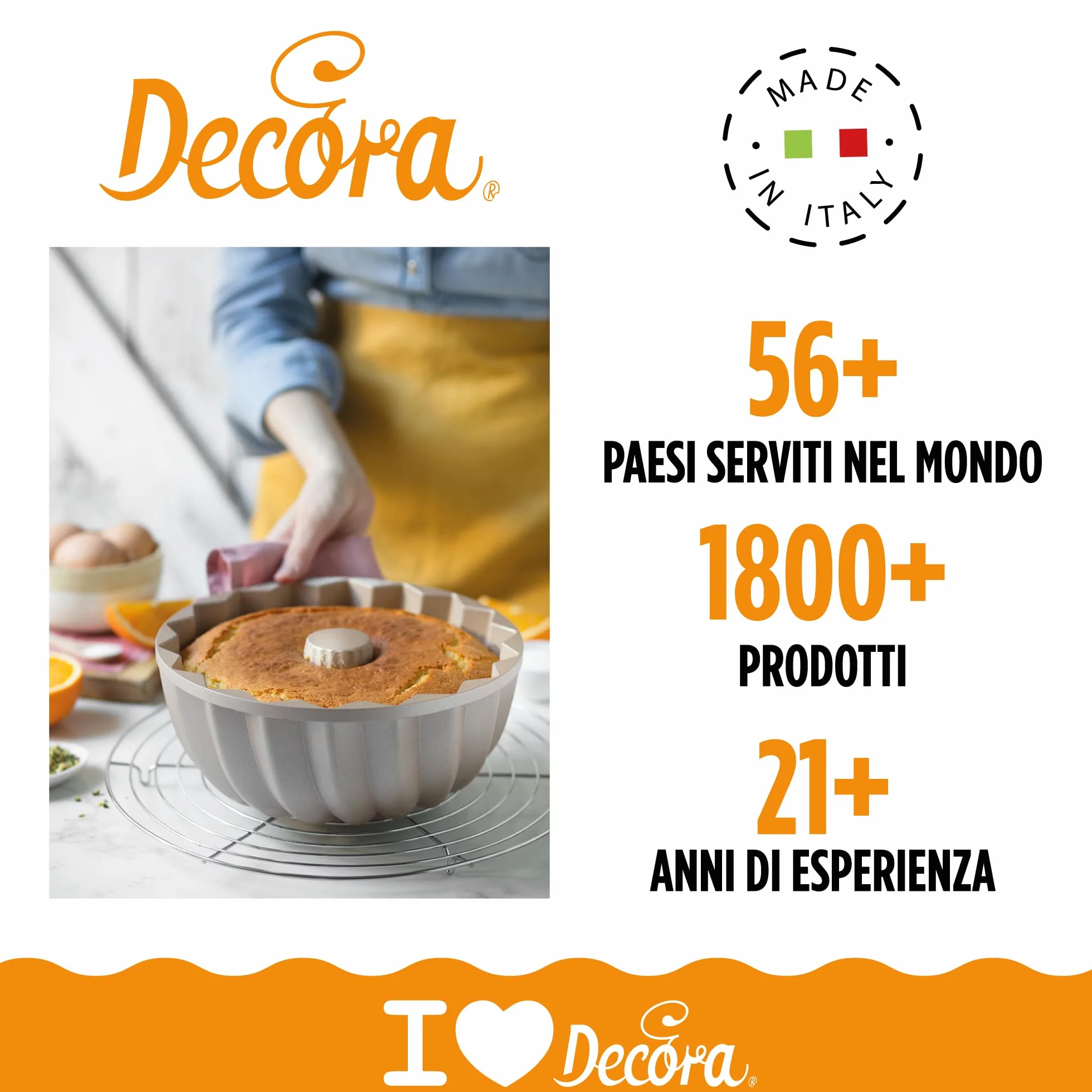 Decora Carol nieprzywierająca forma do pieczenia Ø 24 x 10 h, aluminium