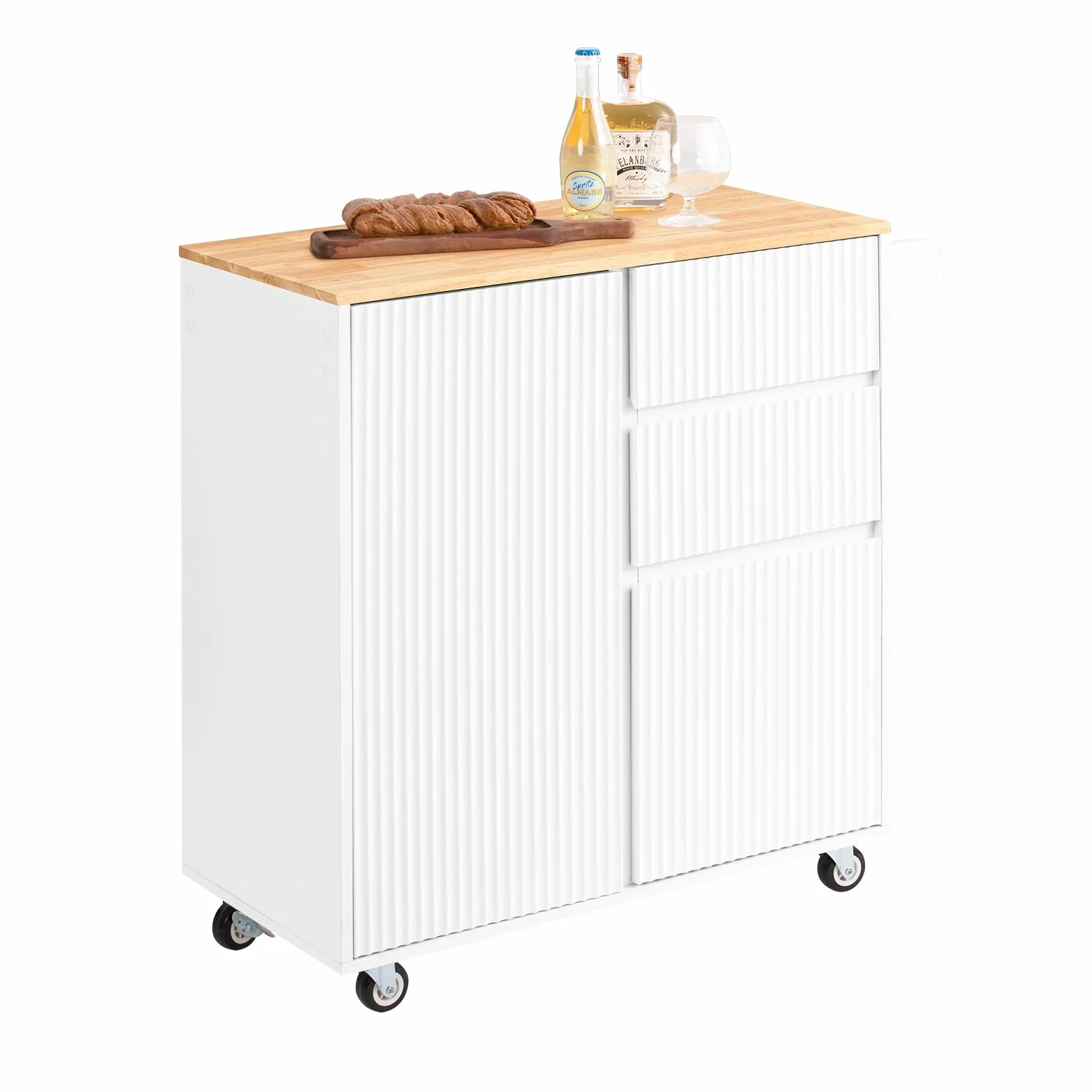 SoBuy Szafka kuchenna FKW124-WN z 2 szufladami