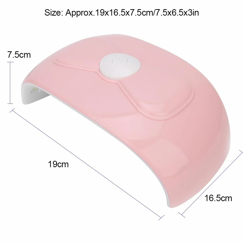 UV LED lamp for nails, nail dryer 54 W yellow nail polish hardening UV LED professional manicure tool with timer 30/60/90 s