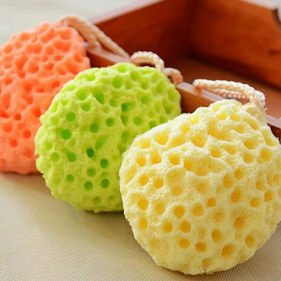 Ręcznik złuszczający Złuszczająca gąbka pod prysznic Loofahs Gąbki pod prysznic Miękka gąbka do ciała dla dorosłych Gąbka do kąpieli dla dzieci Gąbka do szorowania (2/3/4 paczki) Rękawiczki