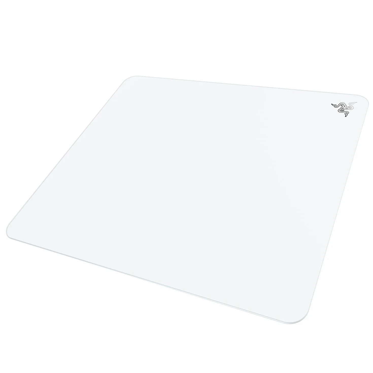 Razer Atlas - szklana podkładka pod mysz (szkło hartowane Premium, odporna na zabrudzenia i zadrapania, ciszsze ruchy myszy, antypoślizgowa podstawa gumowa) Biały