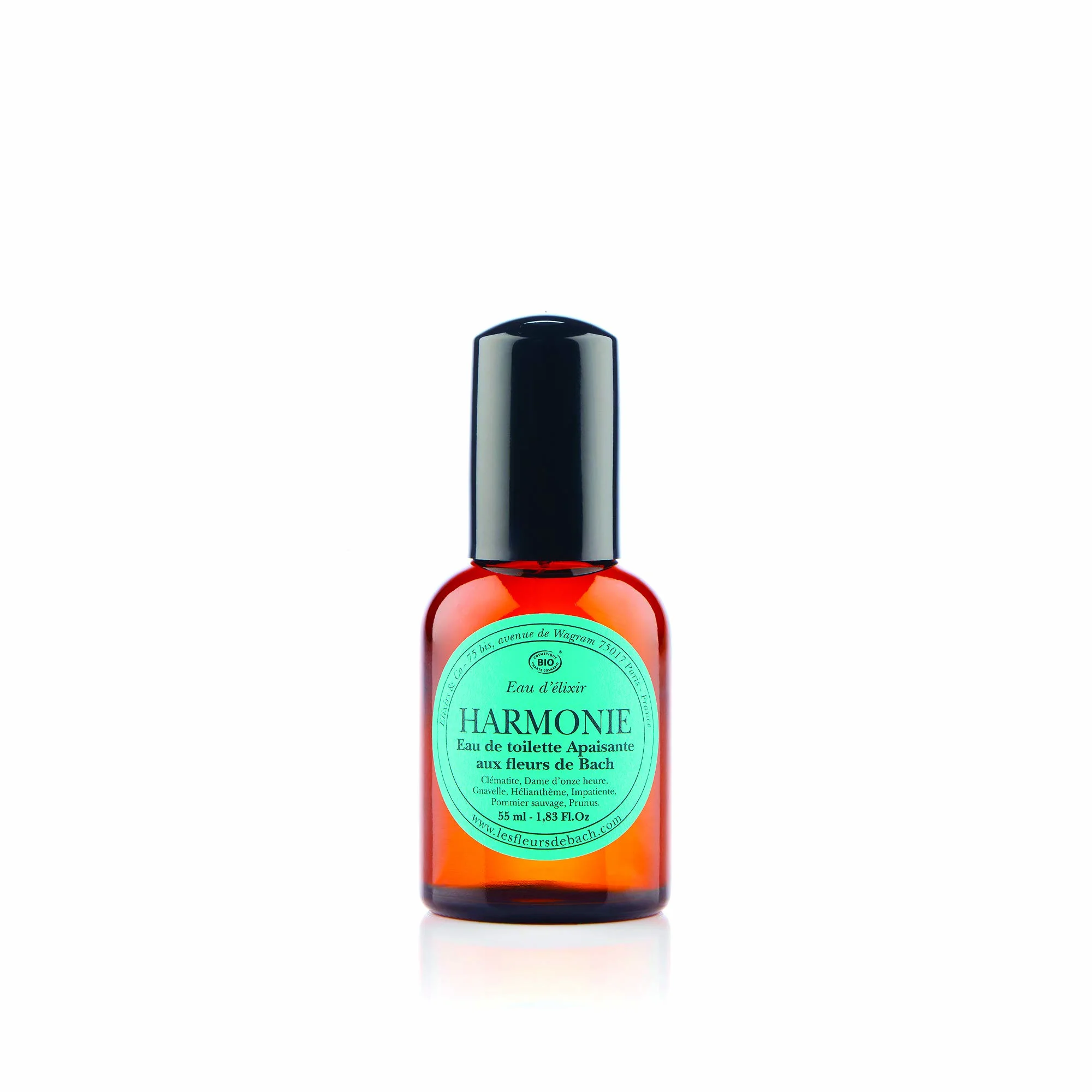 Elixirs & Co - Woda toaletowa z kwiatami Bach - Wellness - 100% Naturell - Wegańska - Organiczna - Wyprodukowano we Francji - Harmonia - Kojąca woda toaletowa - 55ml