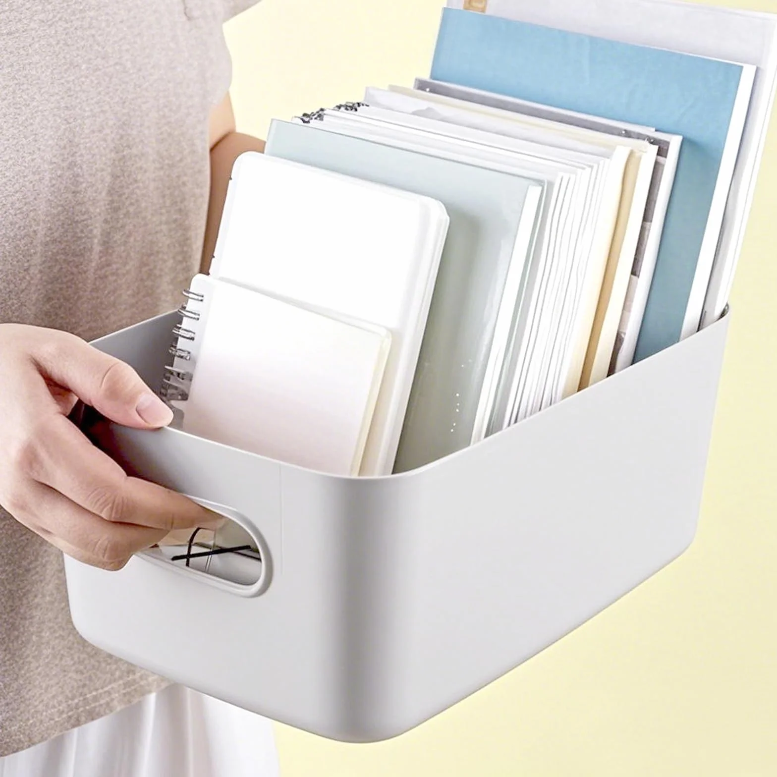 Plastikowe kosze do przechowywania 24,5 x 18 x 10 cm 10 sztuk organizer